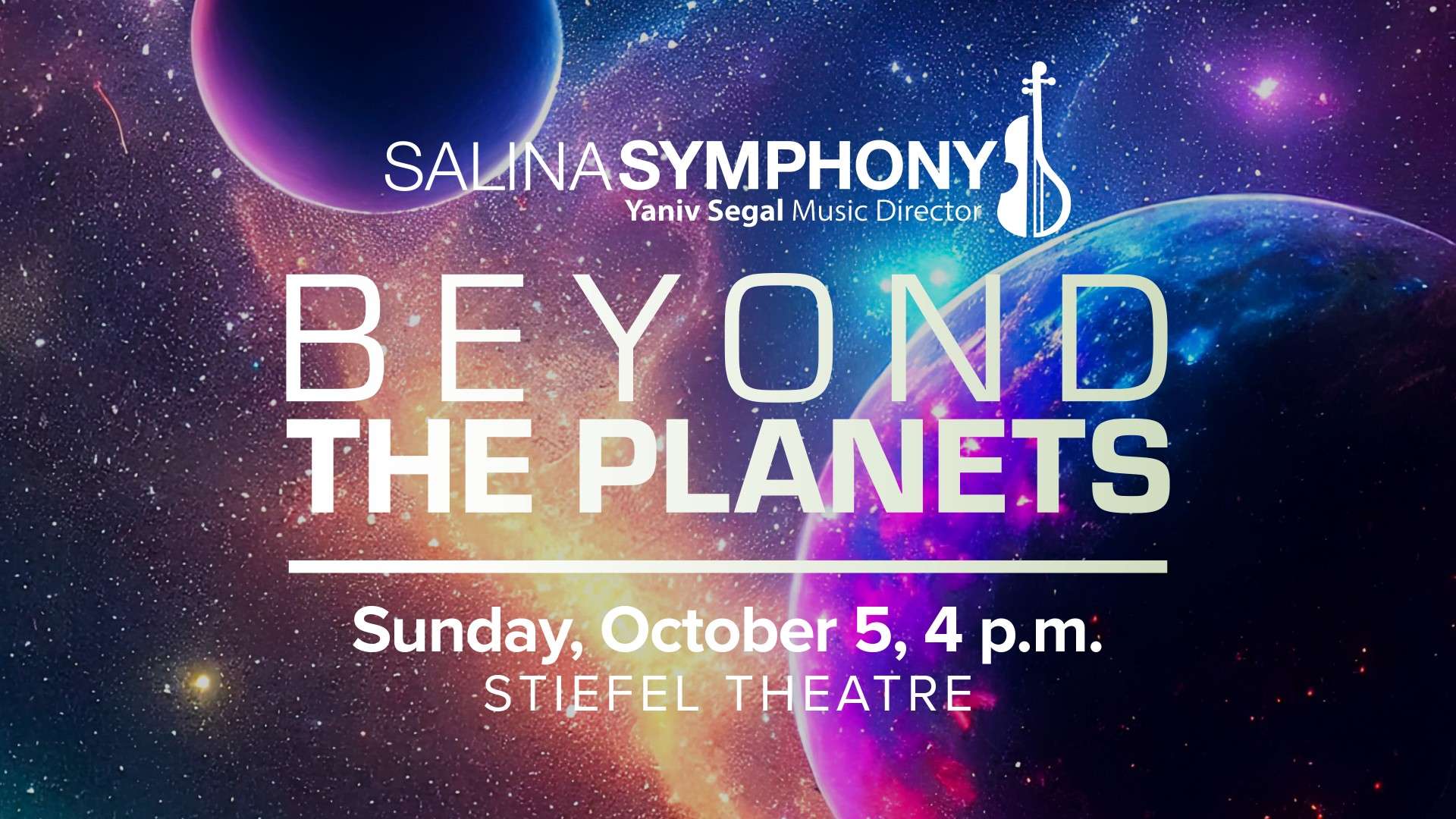 Salina Symphony opens season with "Beyond the Planets" Sunday, October 5 at the Stiefel Theatre. Courtesy of Salina Symphony