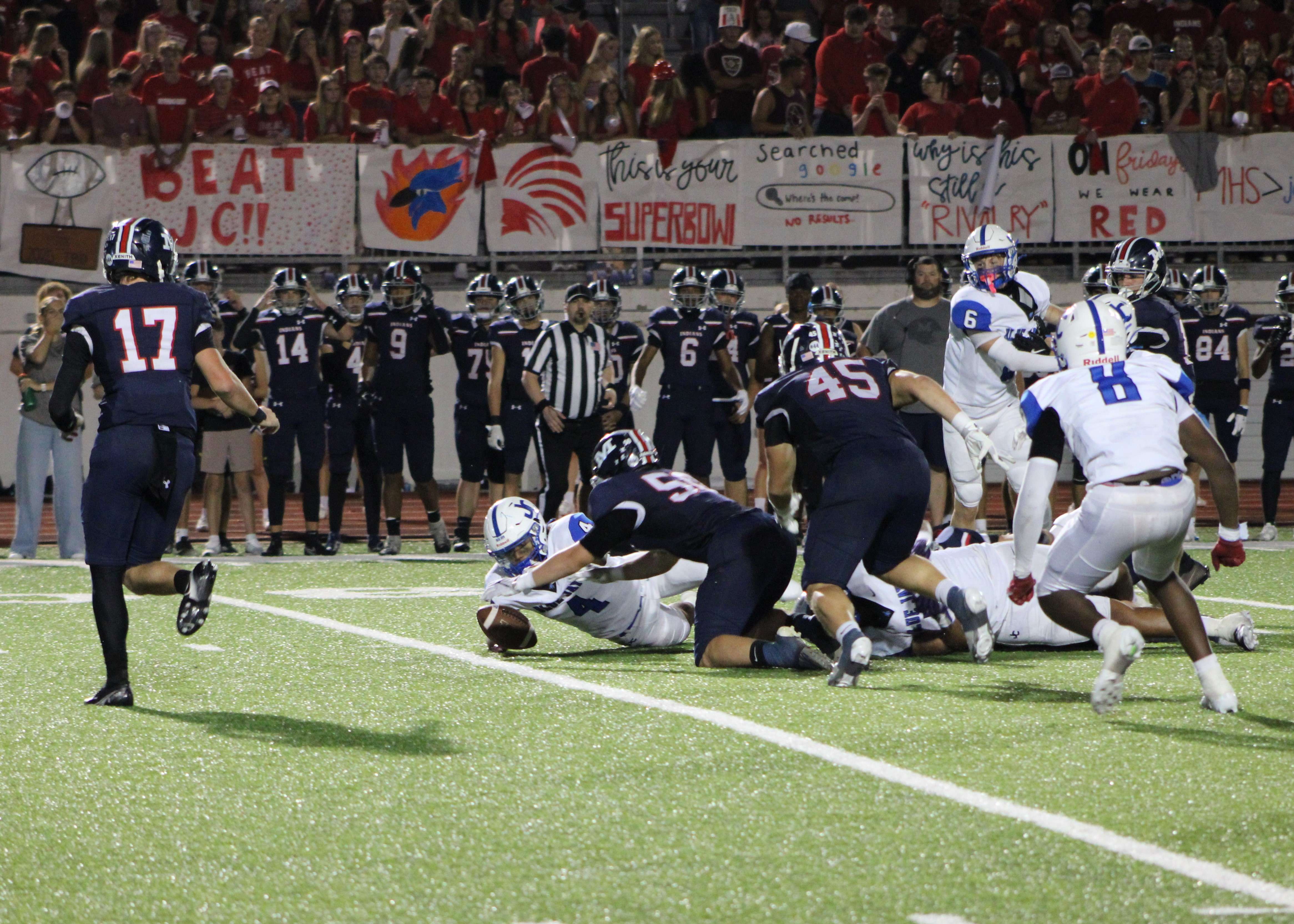 The Blue Jay defense forced a total of six turnovers on the night.