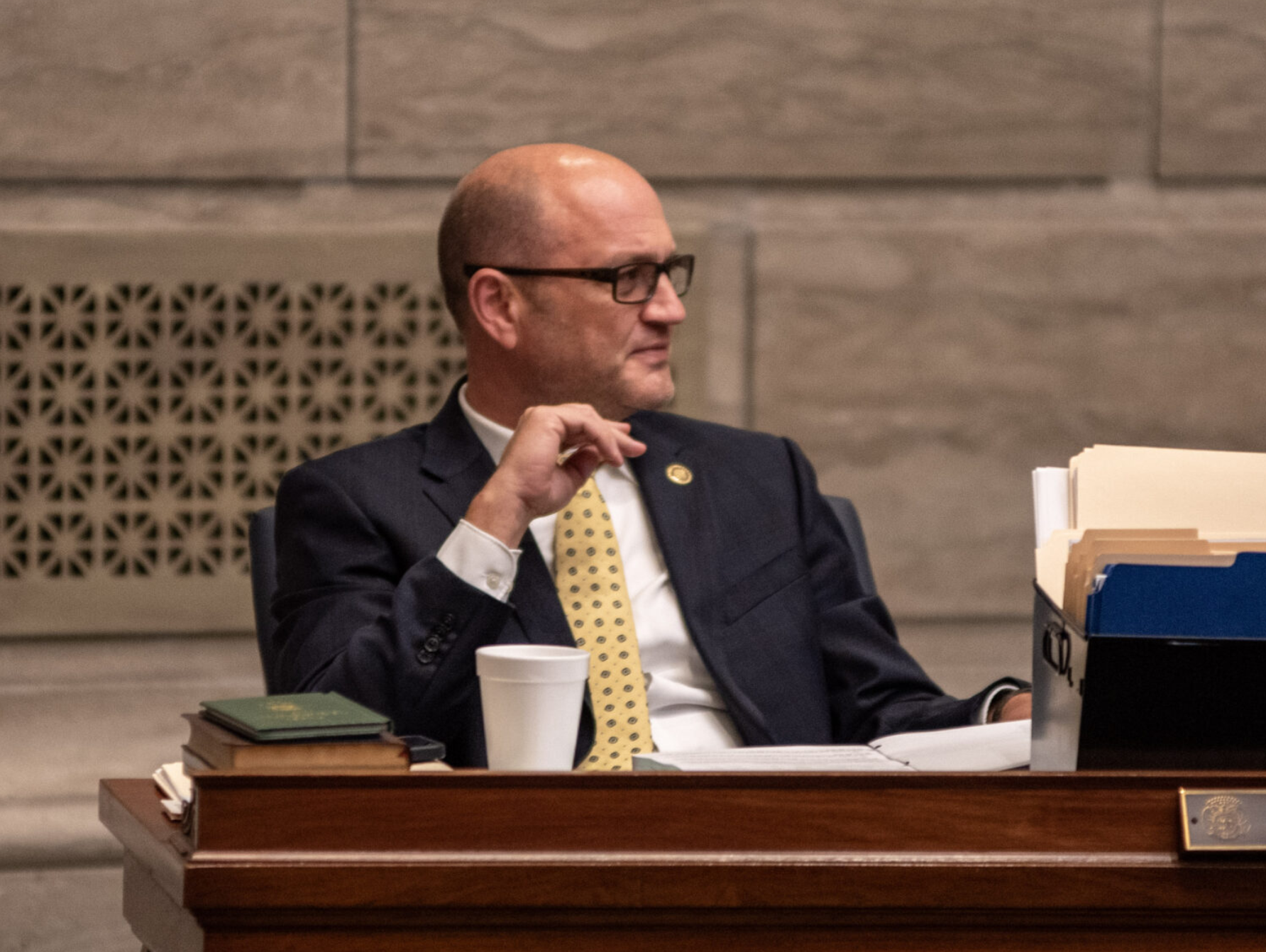 Missouri Secretary of State Denny Hoskins has been ordered to rewrite ballot language for a proposed constitutional amendment that would ban most abortions (Annelise Hanshaw/Missouri Independent).