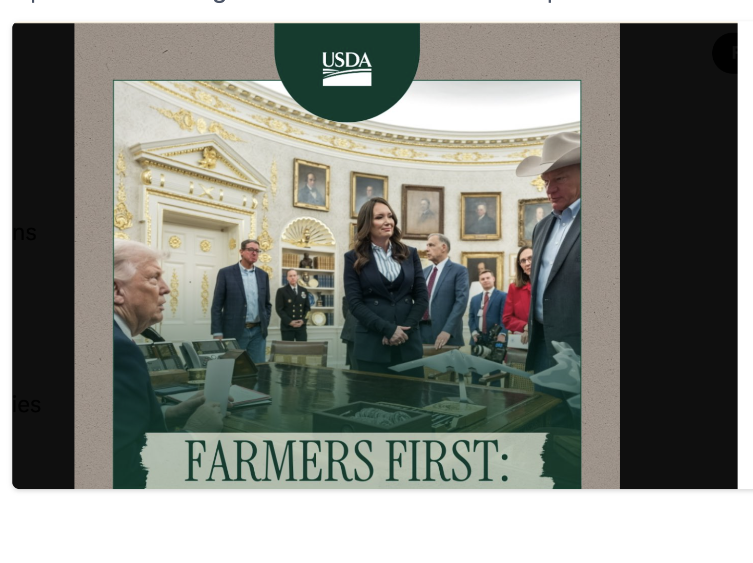 Ag Secretary Brooke Rollins in the Oval Office -image White House