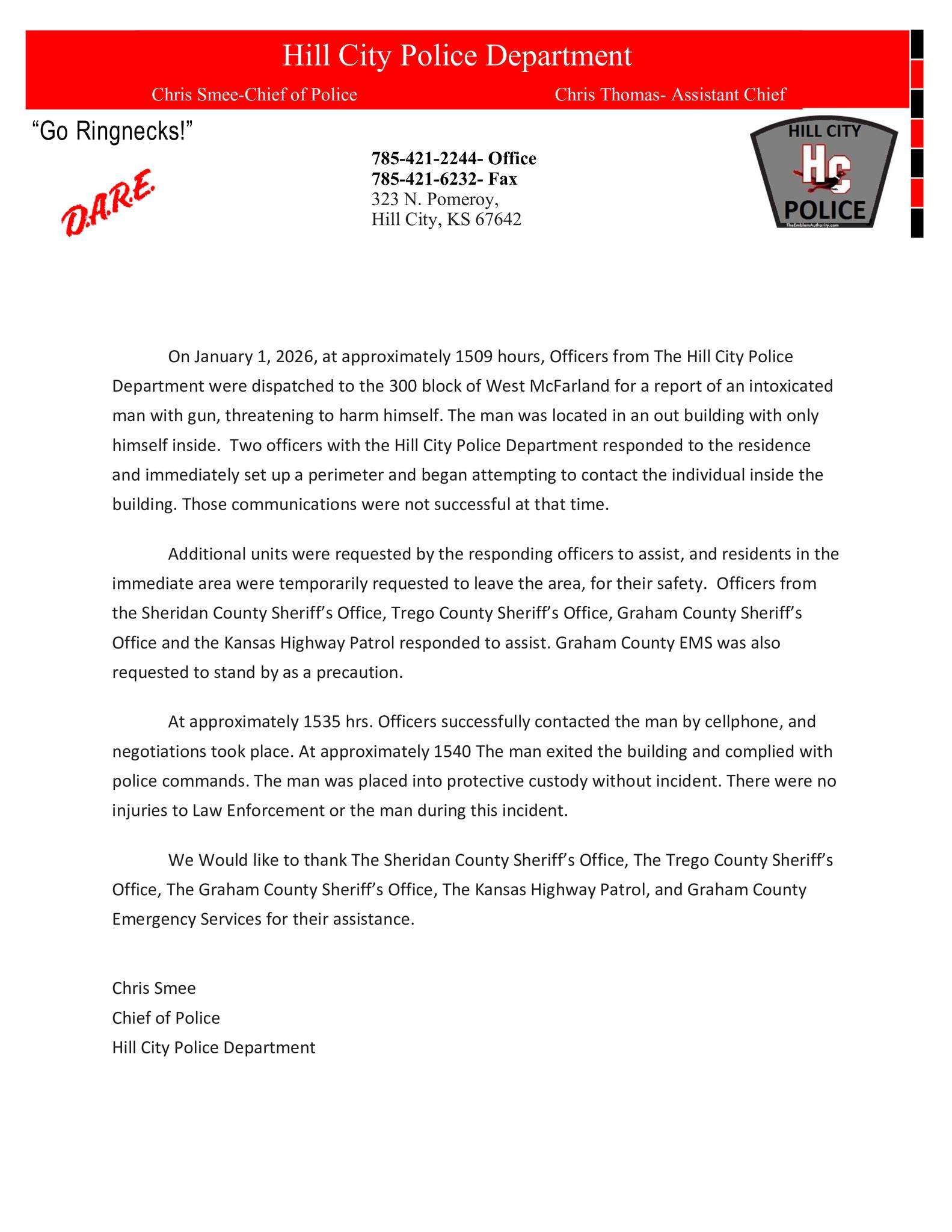 Hill City Police via Facebook