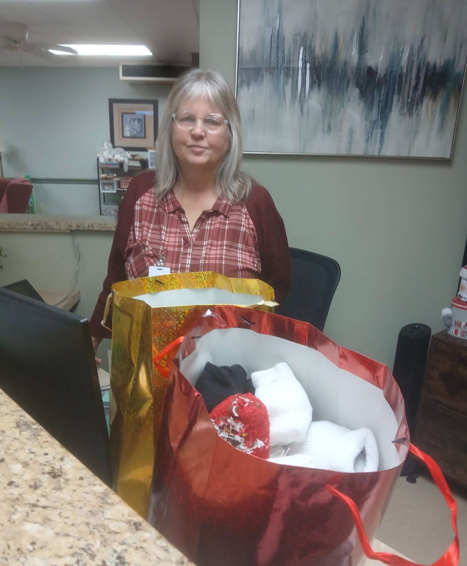 (Picture of socks provided by House of Ruth and LHEAT)&nbsp;