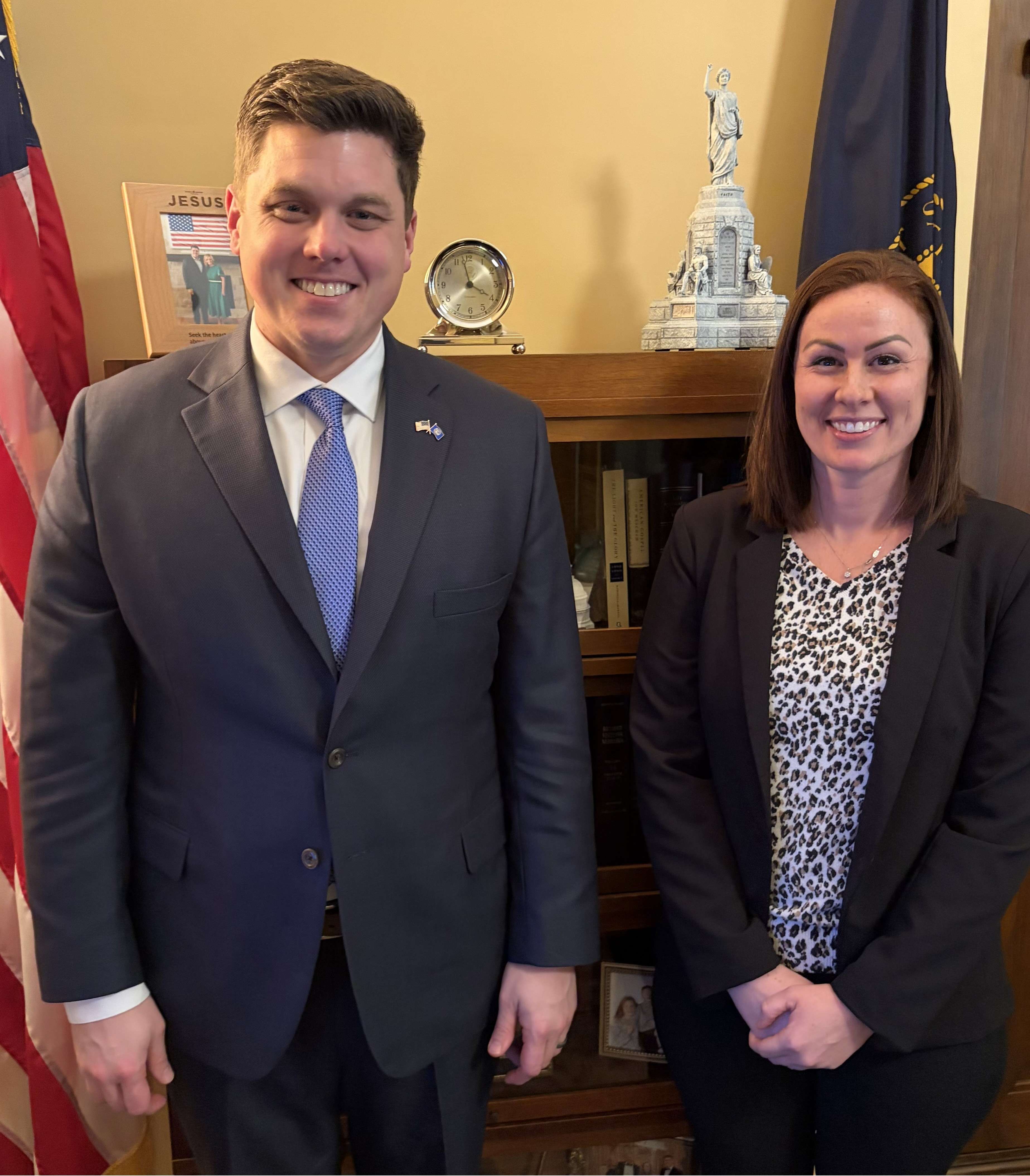 Treasurer Spellerberg and Shauna Paolini - Jan 2026