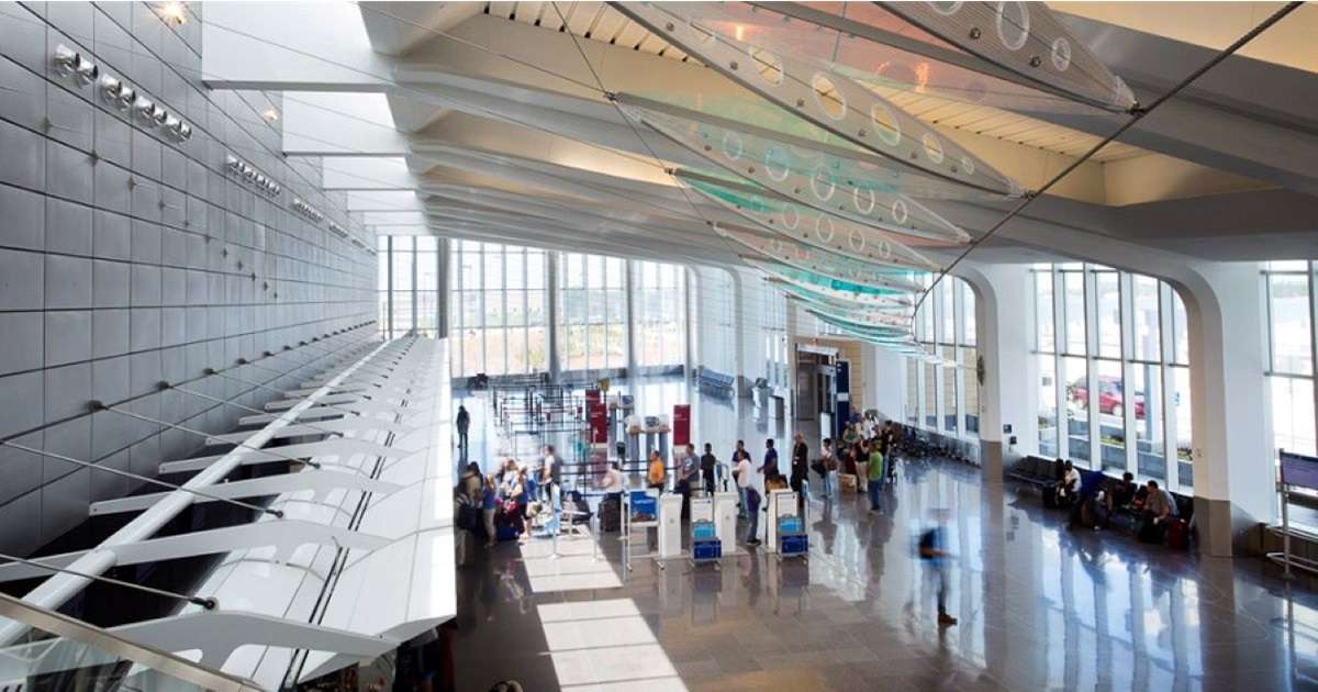 Overlooking the ticketing wing at Wichita's Dwight D. Eisenhower National Airport. (Photo courtesy Wichita Airport Authority)