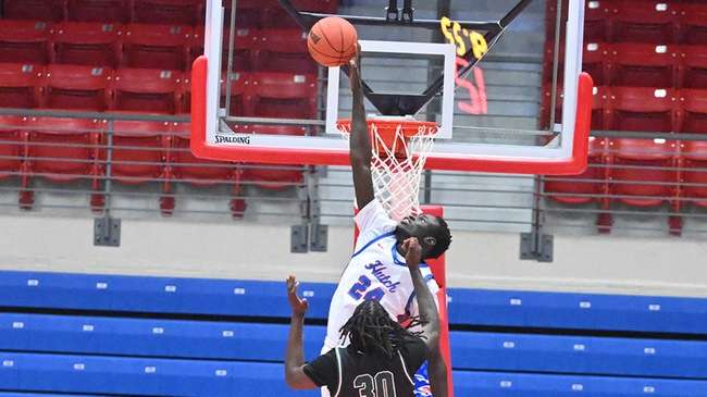Chudier Dorar and the Blue Dragon men's basketball team plays host to No. 18 Coffeyville at 7:30 p.m. Wednesday at the Sports Arena. (Andrew Carpenter/Digital Fox Photography)