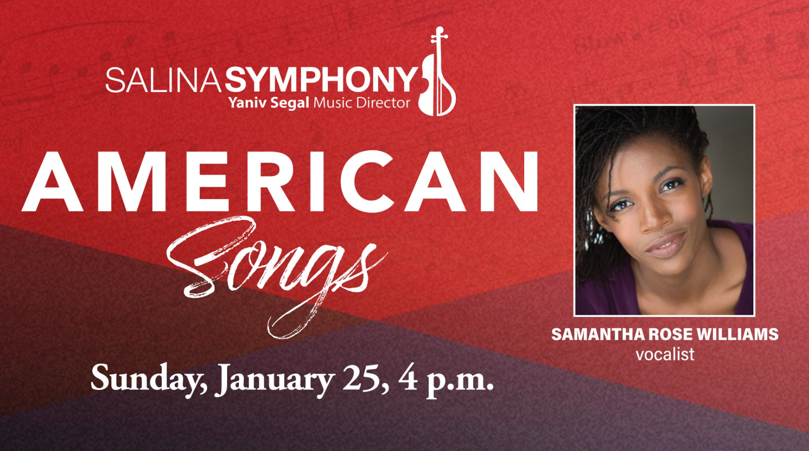January 25, 2026: American Songs with guest artist, Samantha Rose Williams