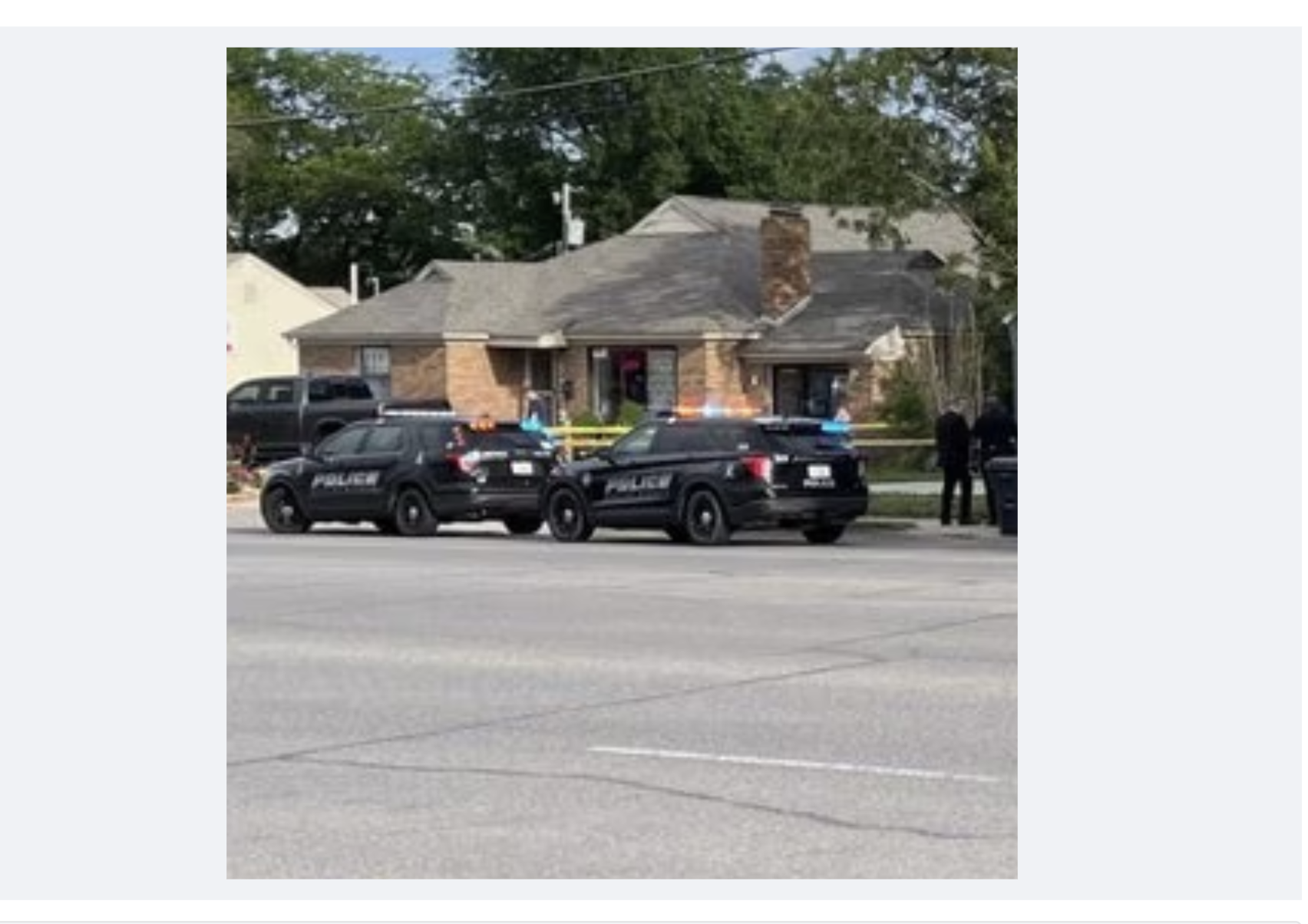 Police on the scene of the investigation in May of 2023-photo courtesy KWCH