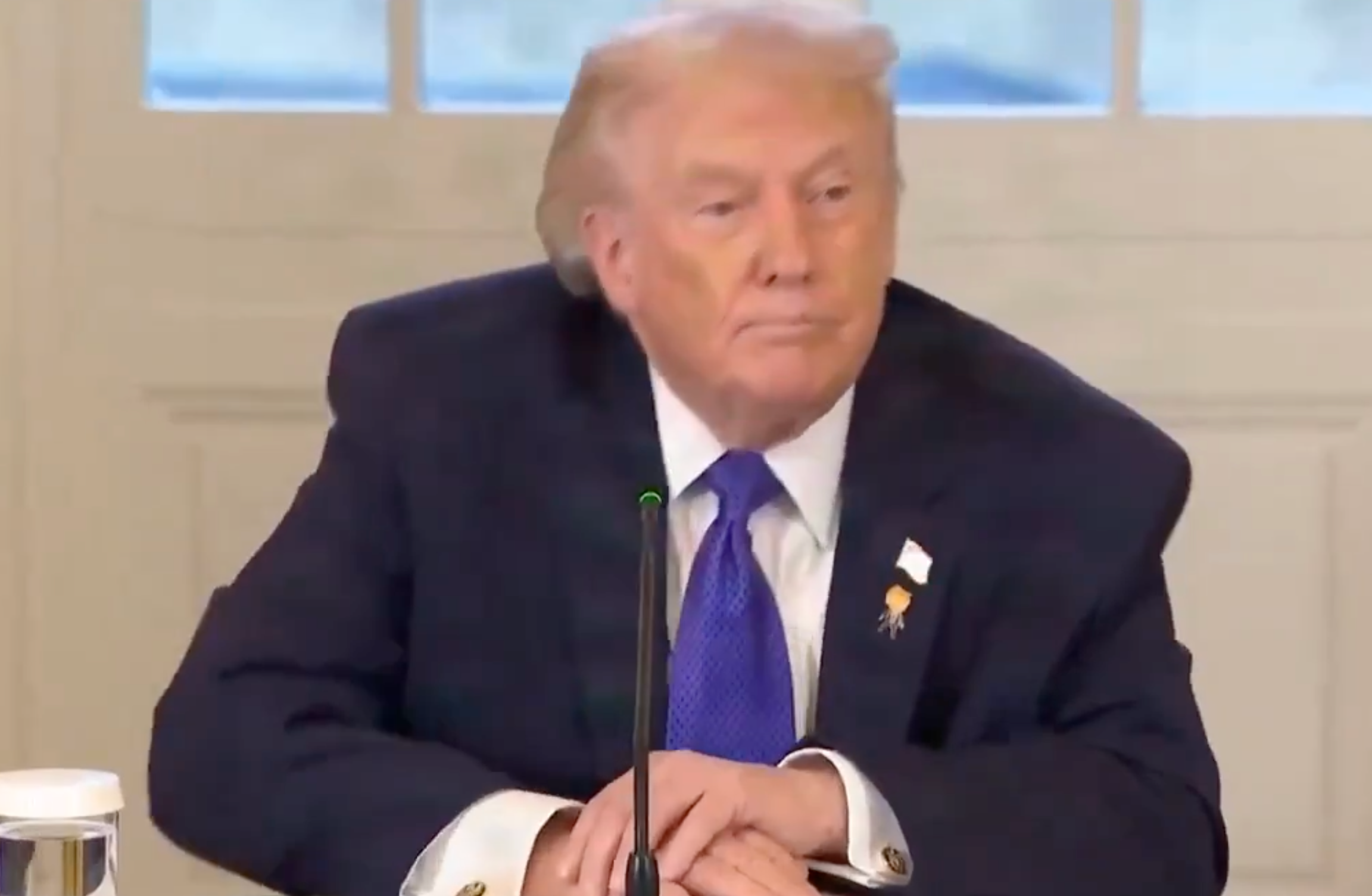 File photo-President Trump&nbsp; from White House video