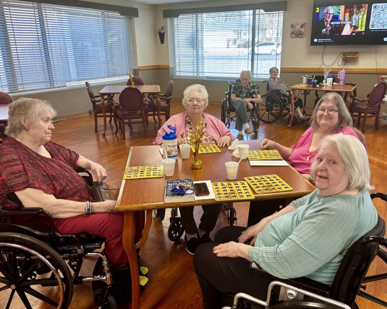 Residents from the Good Samaritan Society in Hays playing bingo. Photo by Tony Guerrero/Hays Post