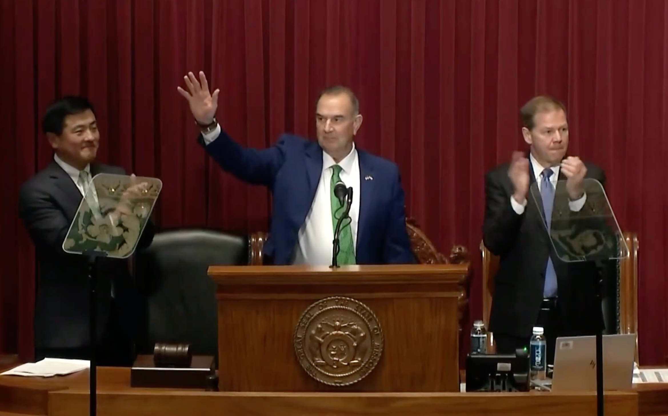 Gov. Mike Kehoe-image from the State of the State Addtess