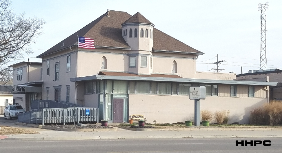 Friesen Funeral Home - Old Mission-Heritage Funeral Home - 528 N. Main - Dec. 12, 2025. Courtesy of the Conard-Harmon Collection.
