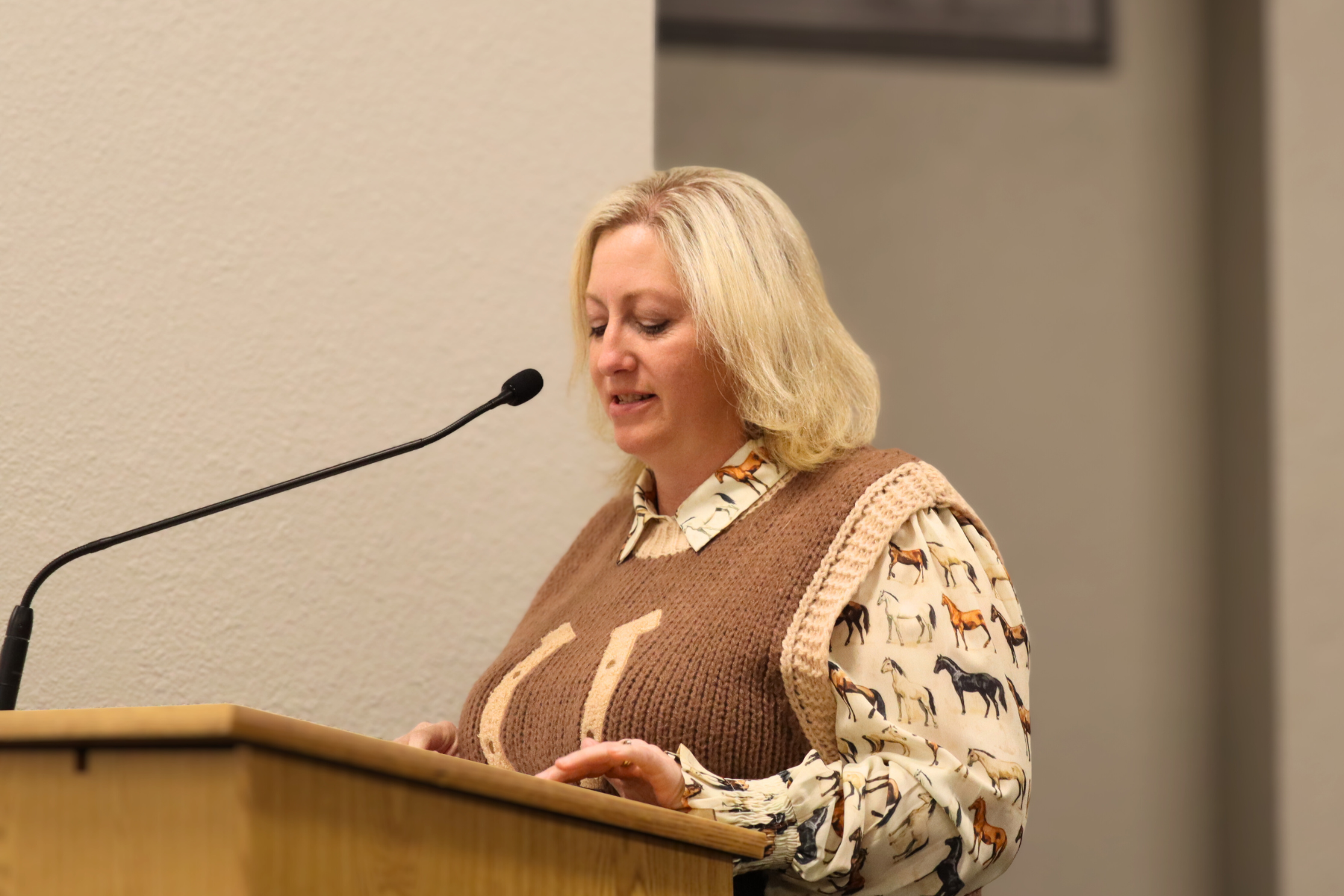 Barton County Appraiser Wendy Prosser addresses the Commission regarding the 2026 valuation notice mailing process.