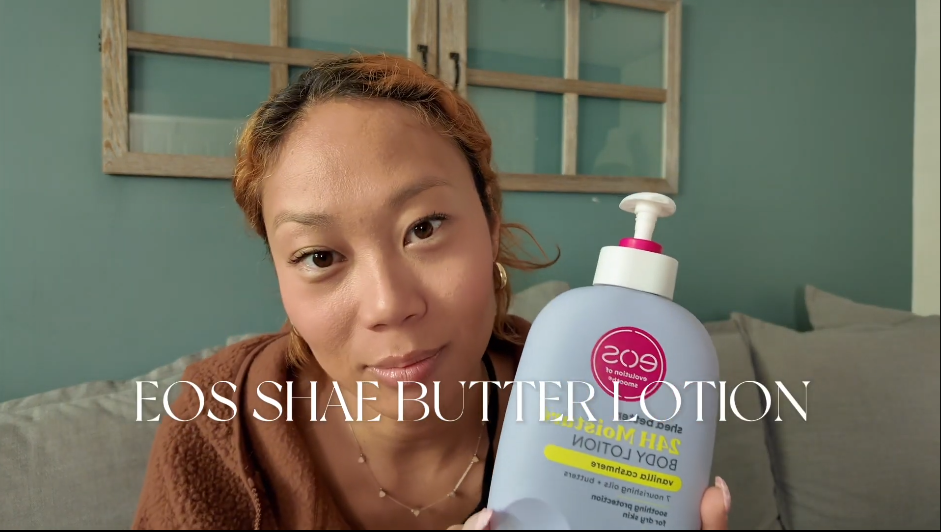 Ashli Dryden giving suggestions for her favorite beauty products in a YouTube video. Courtesy image