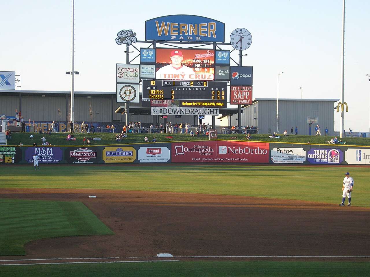 Werner Park home of the Omaha Stormchasers, the Kansas City Royals Triple A affiliate.&nbsp; The Royals announced their minor league coaching staff, including new Stormchasers manager Patrick Osborn/ Courtesy photo