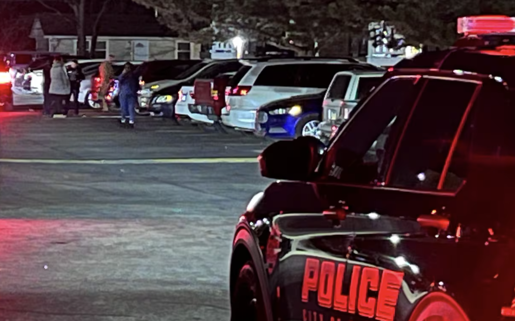 Police on the scene early Tuesday-photo courtesy KWCH