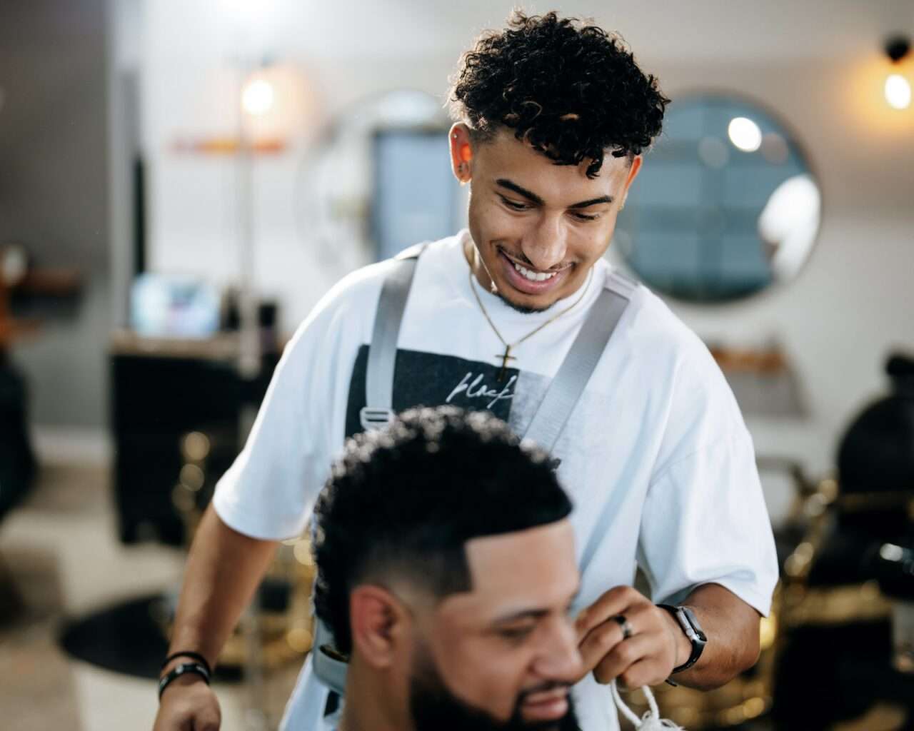 Remy Stull credited JAG-K with providing real-world experience in a barbershop setting. Courtesy photo