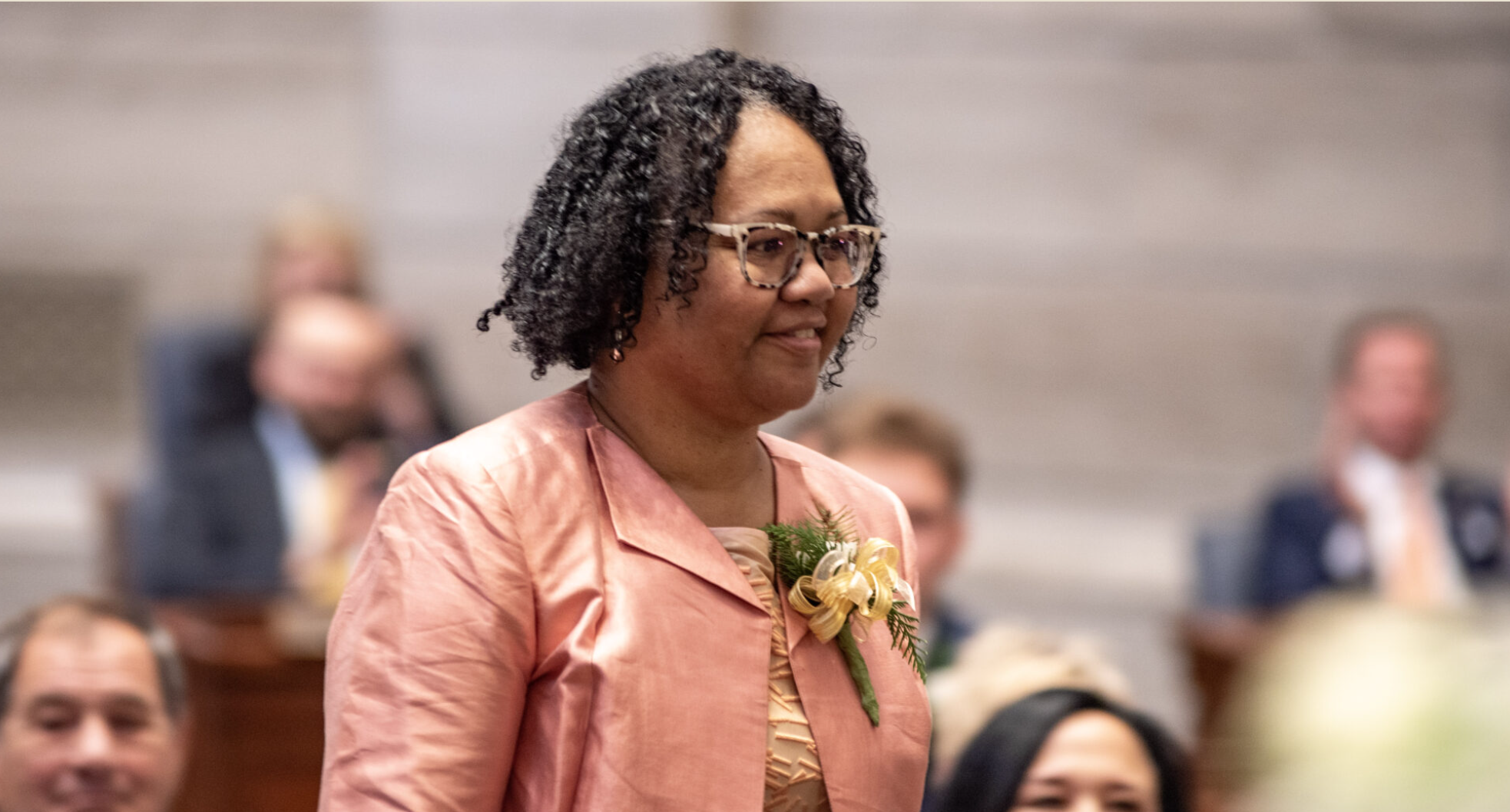 State Sen. Barbara Anne Washington said the bill would tell mothers, "We see you. We want to lower all the barriers...that come along with being a new parent" (Annelise Hanshaw/Missouri Independent).