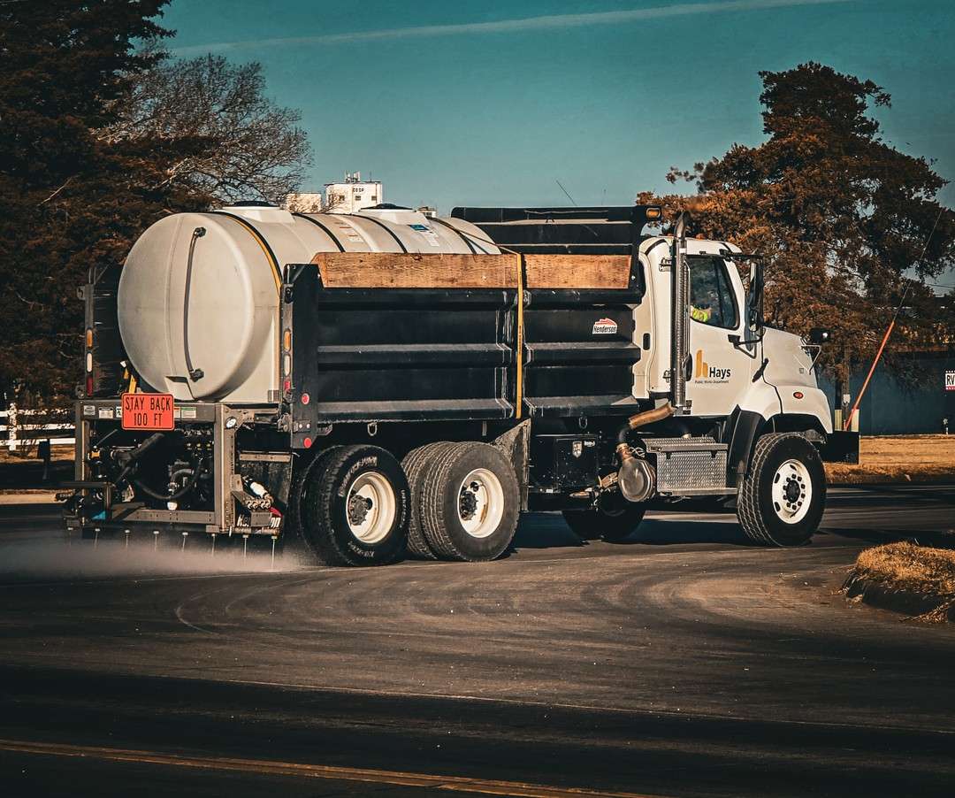 Pre-treating the Hays streets in anticipation of the winter storm moving in Friday. City of Hays photo