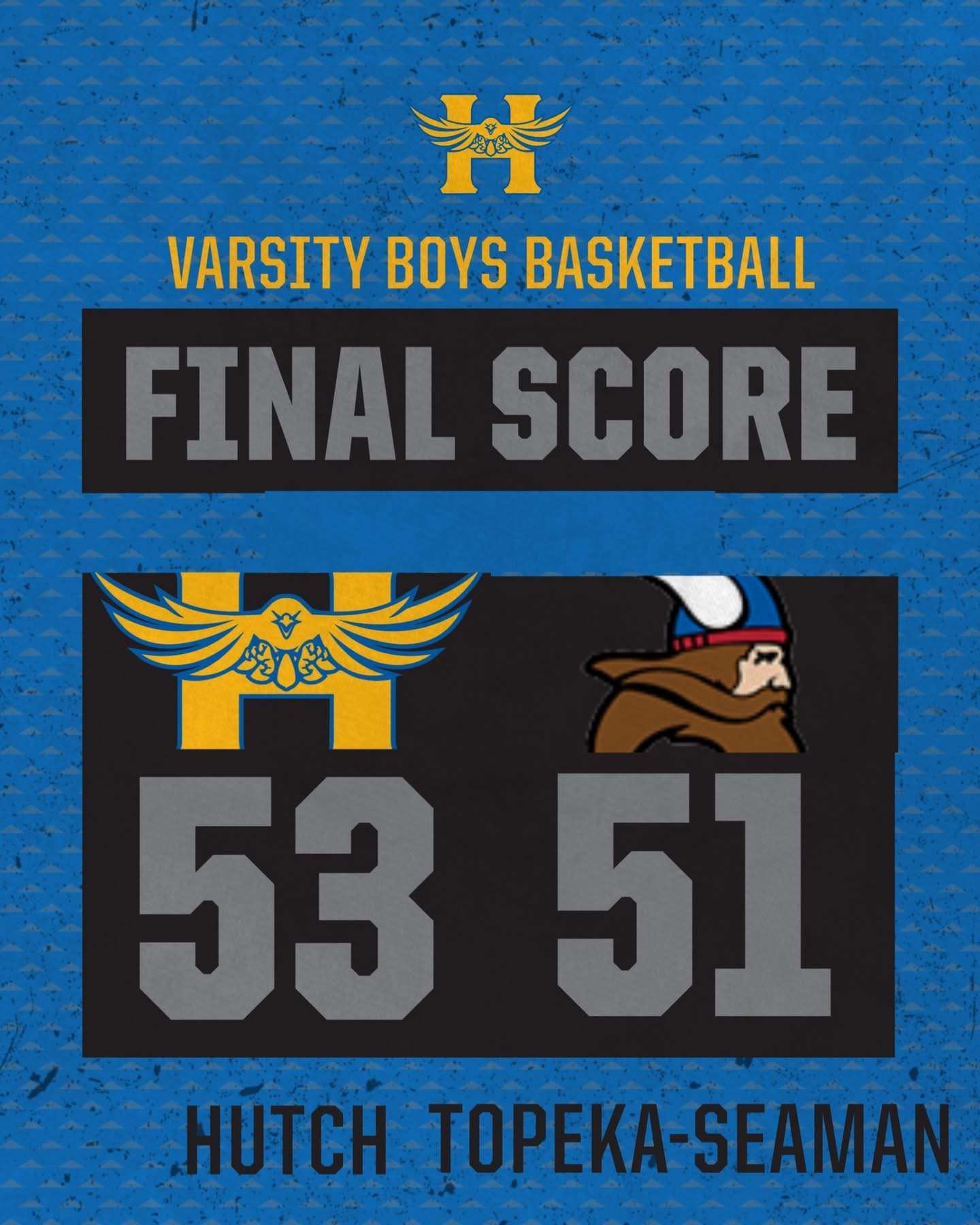 Hutch High Salthawk boys upset top seed Topeka Seaman in first round of McPherson Invitational.