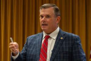 State Sen. Brad von Gillern of Elkhorn. Aug. 8, 2024. (Zach Wendling/Nebraska Examiner)