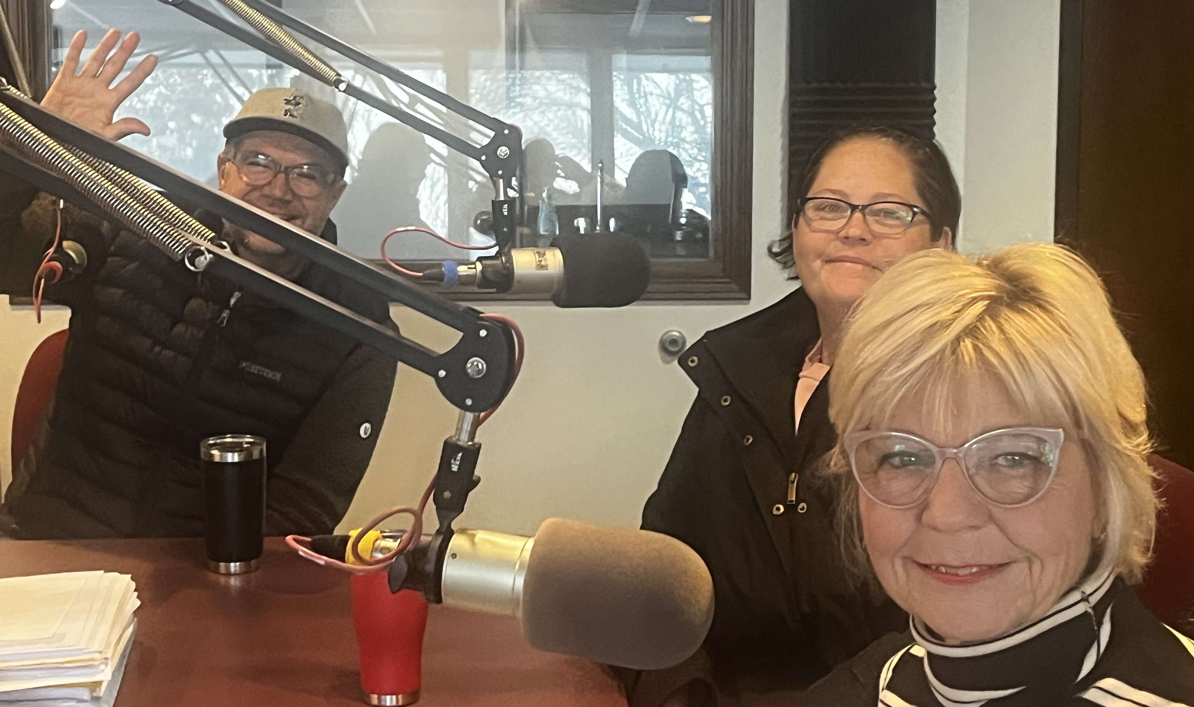 Chris Corey, Kylie Campbell and Claire Foy (l-r) Salthawk Community Support