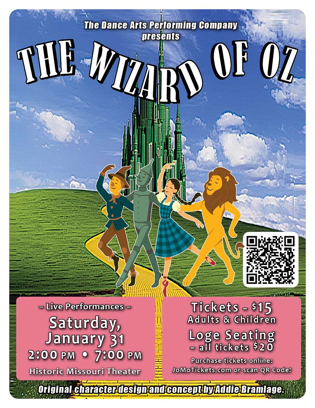 The Dance Arts Center Performing Company will put on a performance of the Wizard of Oz on Saturday at the Historic Missouri Theatre/ Photo courtesy of The Dance Arts Center