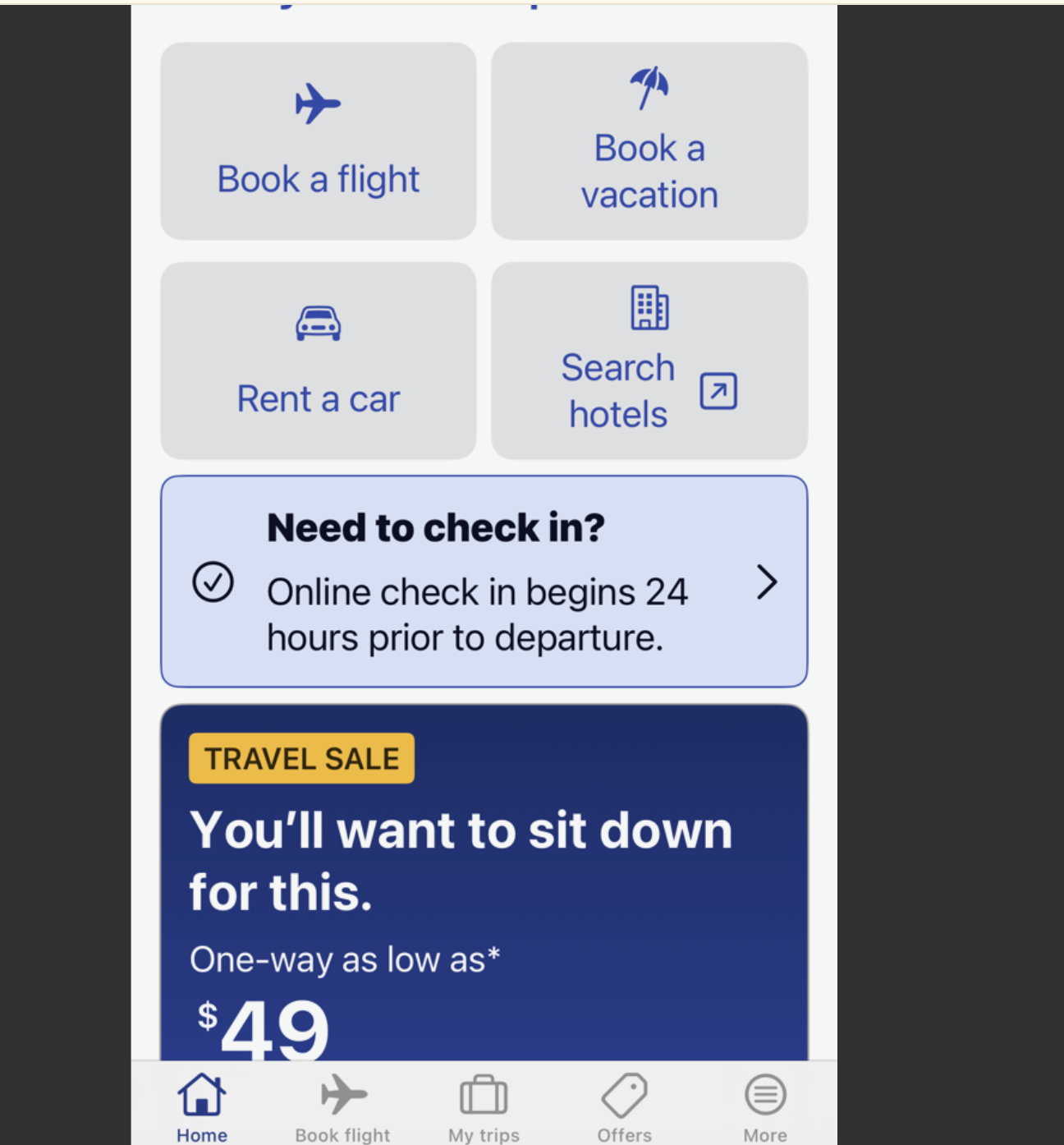 Southwest Airlines App