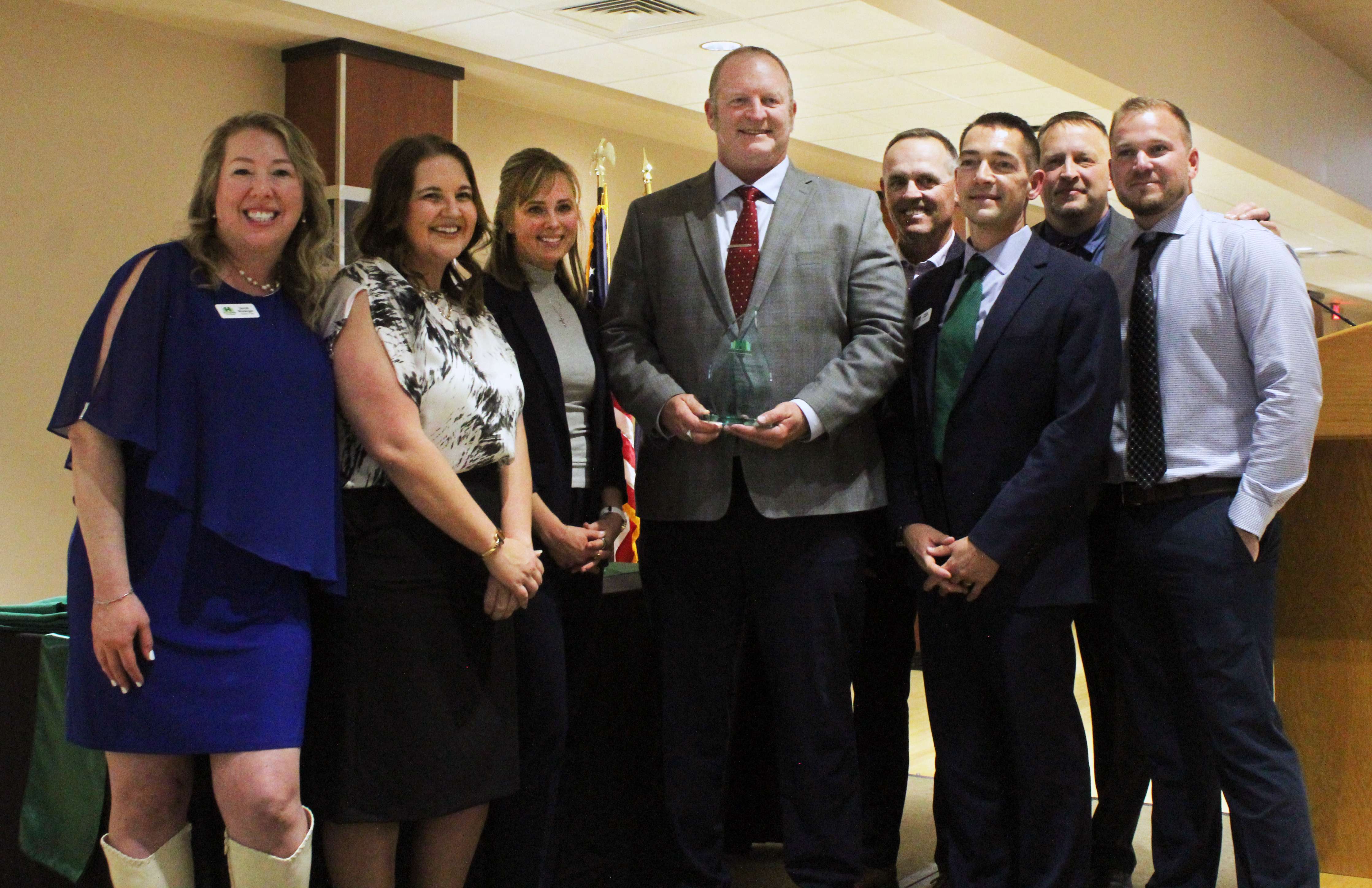 Jimmy Todd, Nex-Tech CEO, accepts the&nbsp;Werth Wealth Management Member Investor of the Year Award.&nbsp;Photo by Cristina Janney/Hays Post