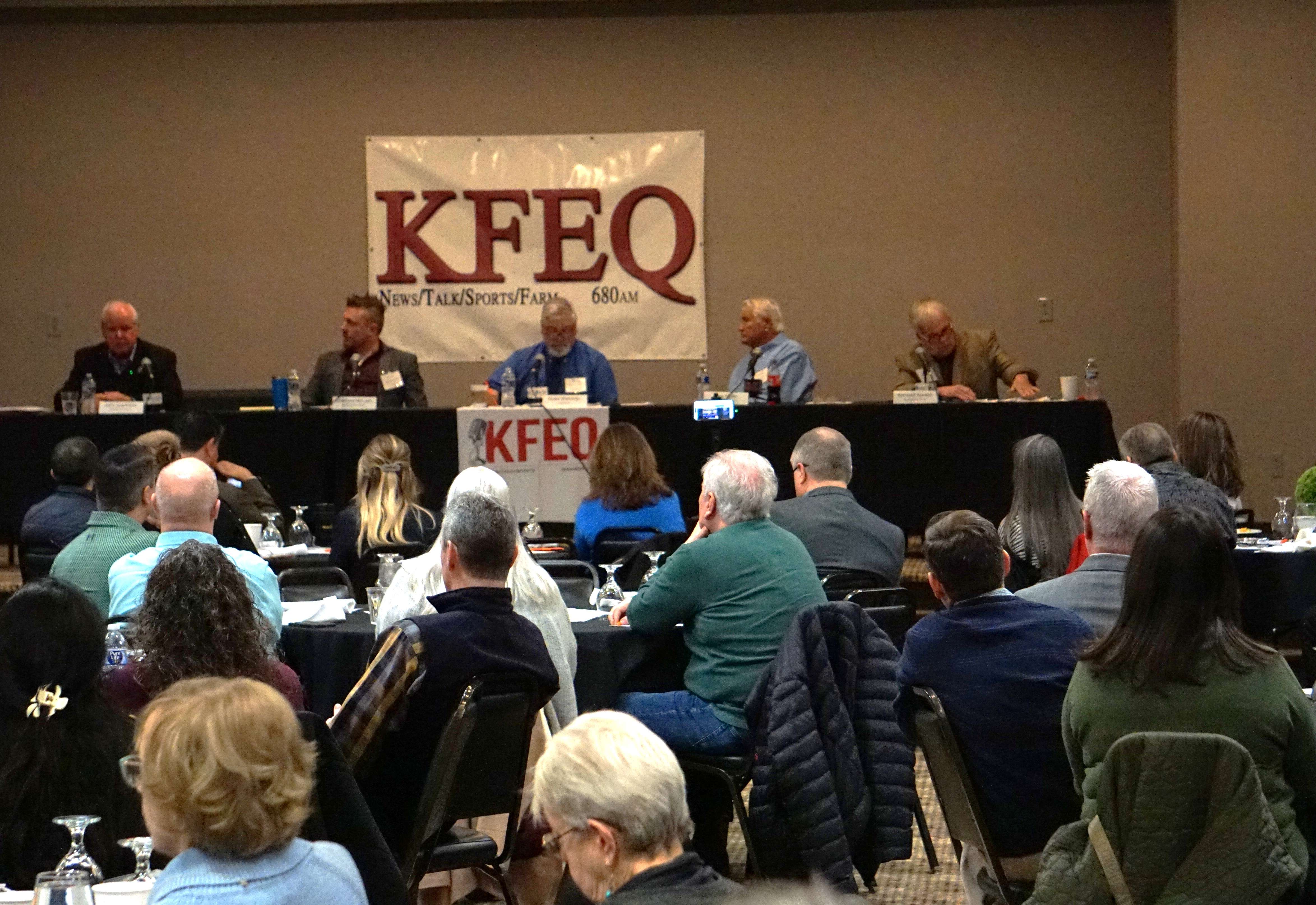 John Josendale (far left) and Larry Miller (right) were voted as the final two to run for St. Joseph Mayor in Tuesday's Buchanan County Primary Election/ Photo by Matt Pike