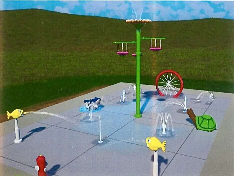 An early rendering of the Victoria splash pad. Courtesy of the city of Victoria