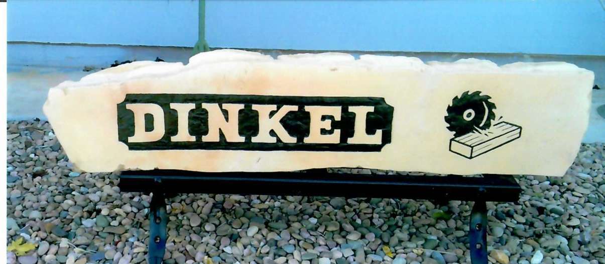 Custom-engraved limestone rock. This is an example rock. The winner will get to choose their design and must pick it up in Victoria. Courtesy photo