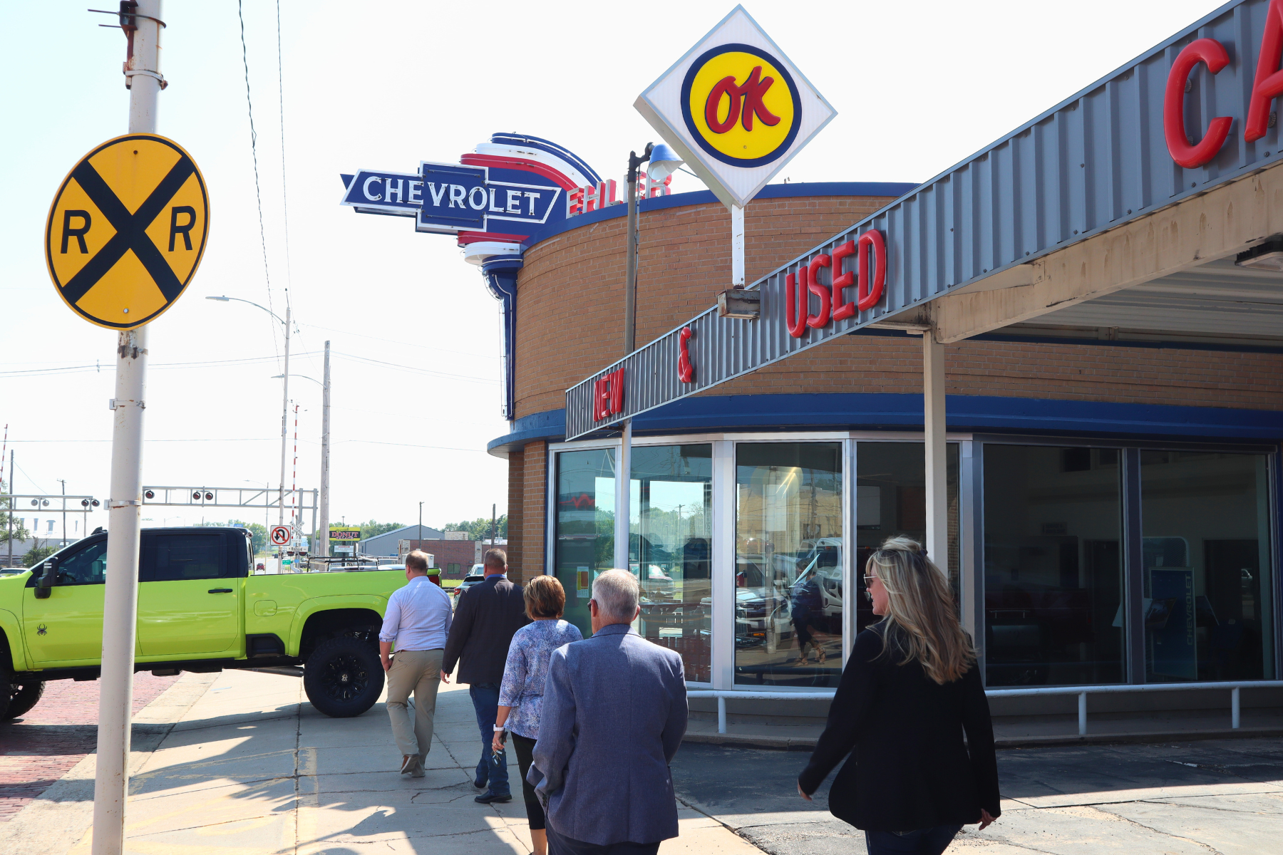 A stop along Hoisington’s Main Street during Travel 389 allowed Barton County leadership to engage directly with business owners and residents to see local investment and gain insight, firsthand.