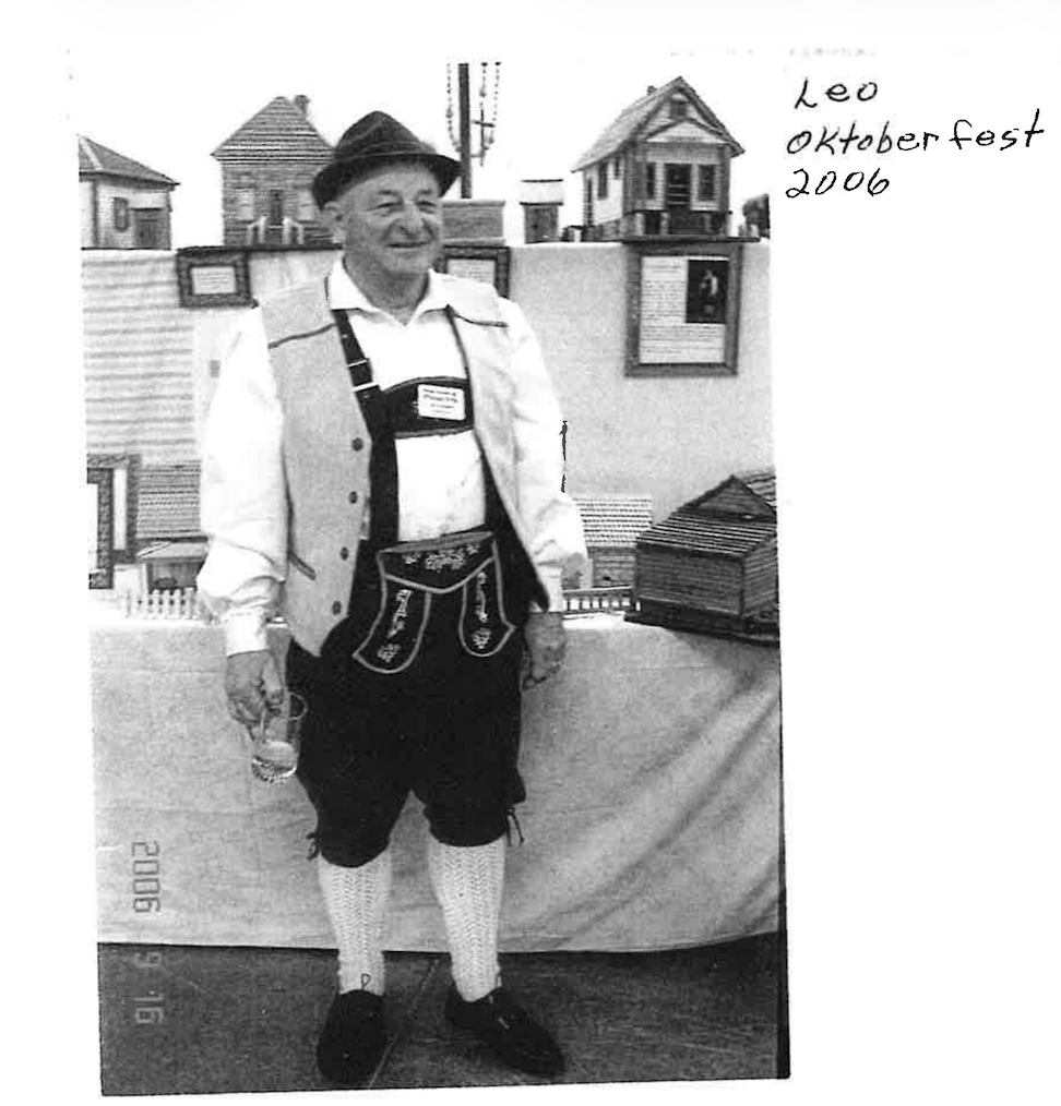 Leo Dorzweiler at Oktoberfest in 2006. Photo courtesy of Leo Dorzweiler