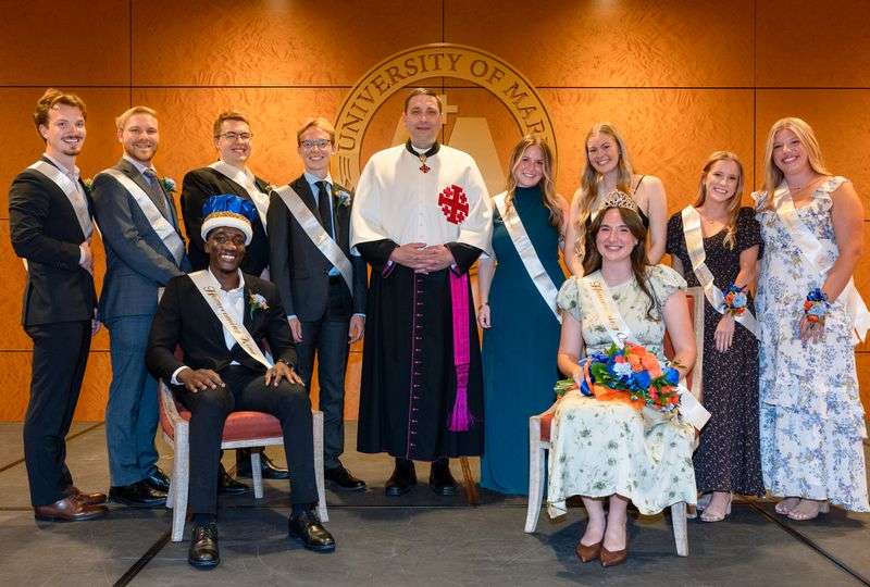 University of Mary&nbsp; 2026 Homecoming King, Queen and court. Photo courtesy&nbsp;<i>University of Mary</i>