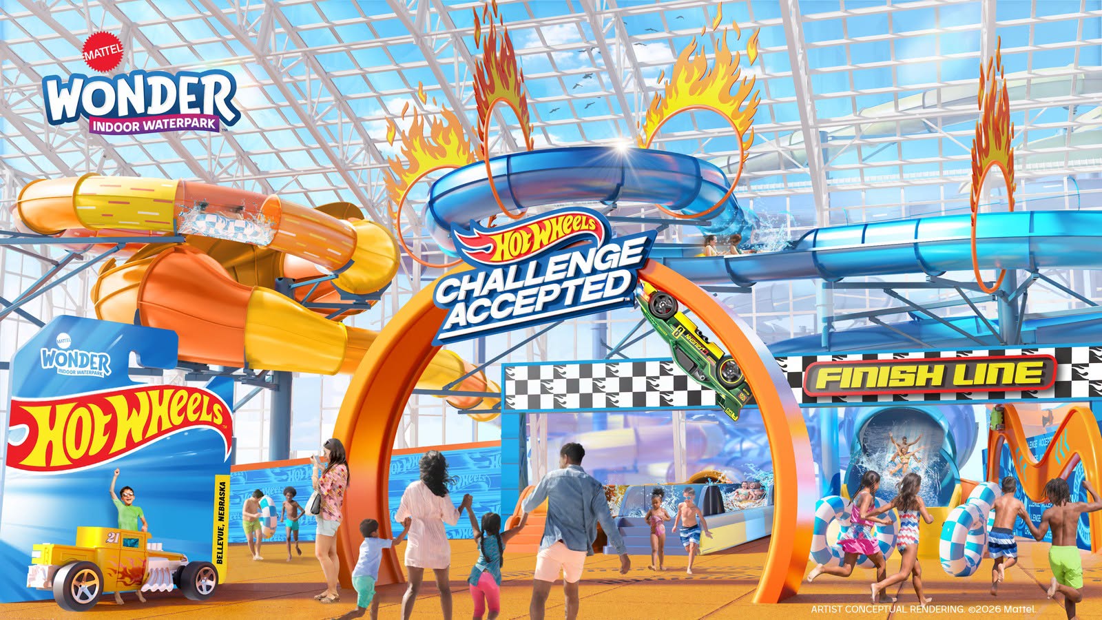 Mattel Wonder Indoor Waterpark conceptual look. (Mattel, Inc.)