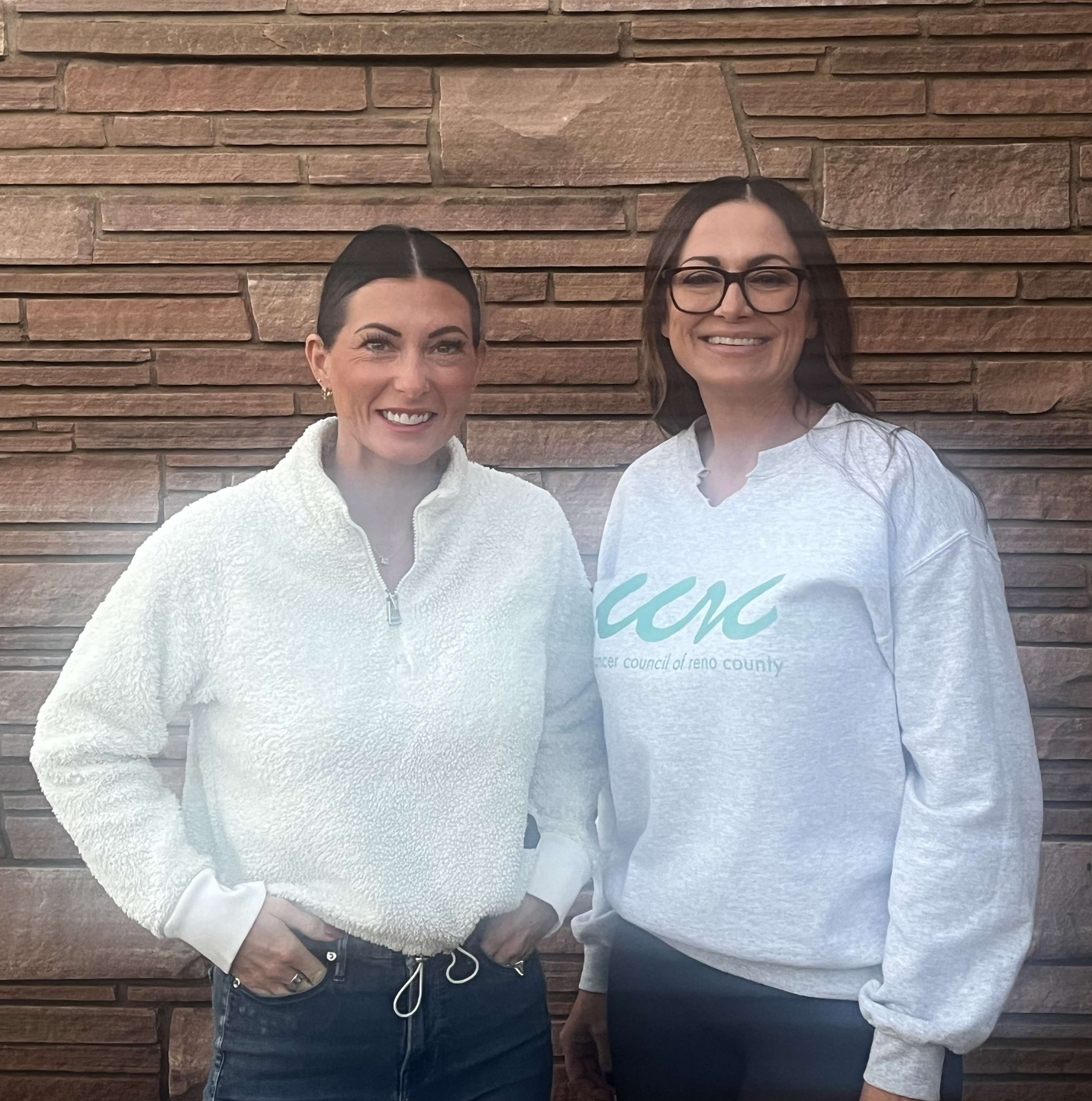 Alexis Rhodenbaugh (L) and Ashley Thompson, Cancer Council of Reno County. (Hutch Post photo)