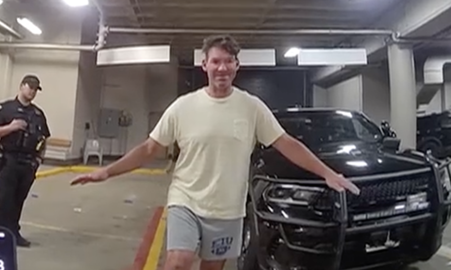 Body camera video shows the arrest of former Dallas Cowboys quarterback Tony Romo.-MILWAUKEE COUNTY SHERIFF'S OFFICE