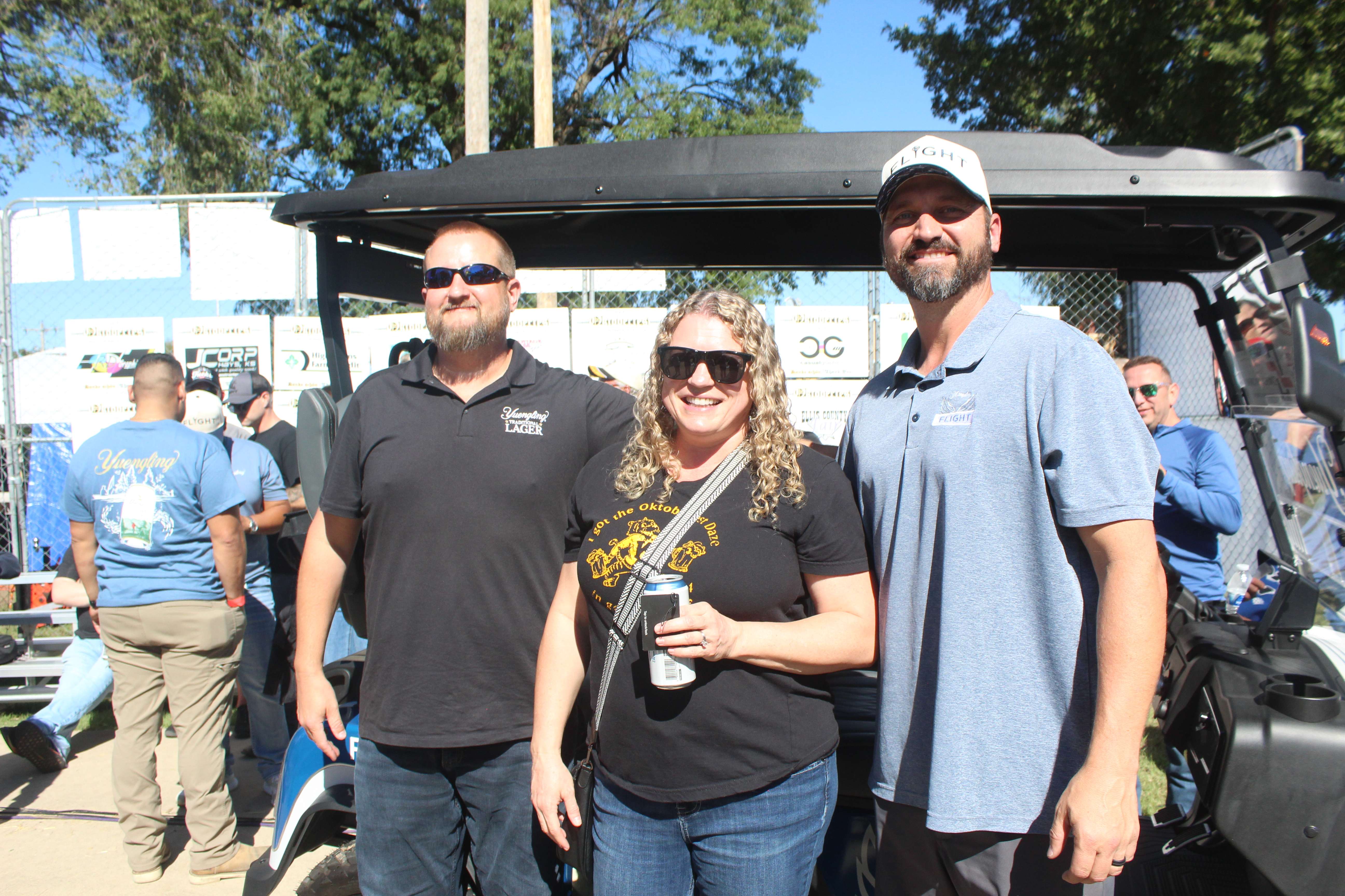 Stuart with the giveaway sponsors.