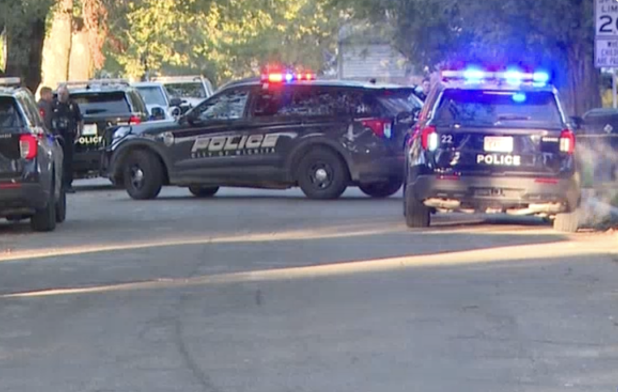 Police on the scene Oct. 31, 2025 -photo courtesy KWCH