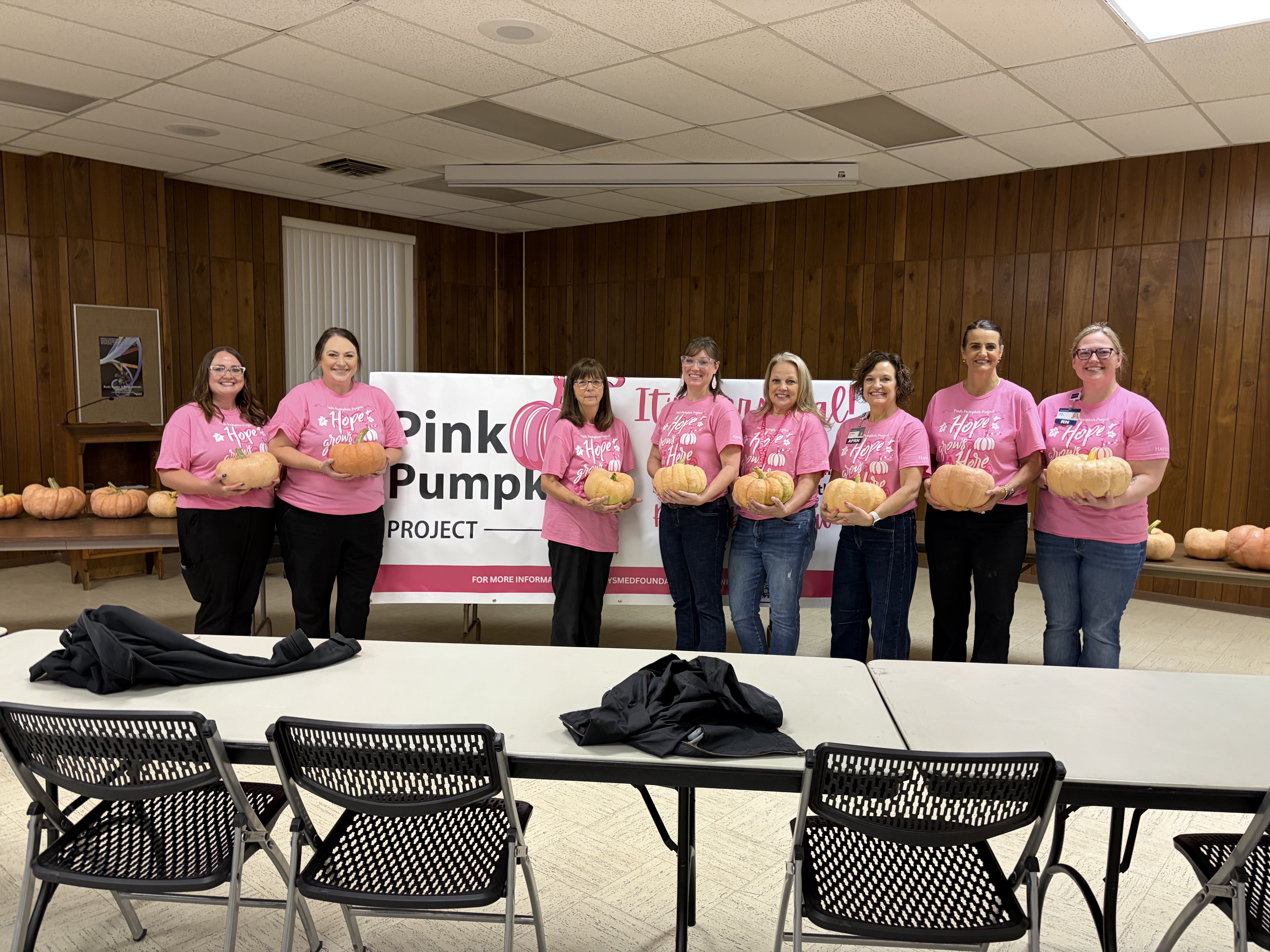 The Pink Pumpkin Project. Photo by Alin Hett/Hays Post