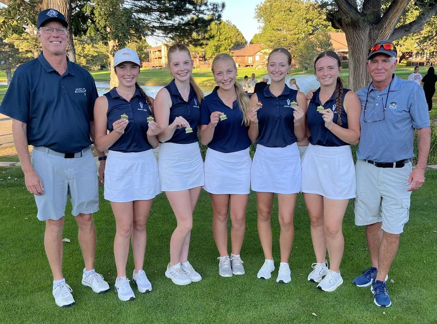 The TMP-Marian girls' golf team won their own invitational on Monday, October 5, 2026 at Smoky Hill County Club in Hays, Kan. (Courtesy photo)