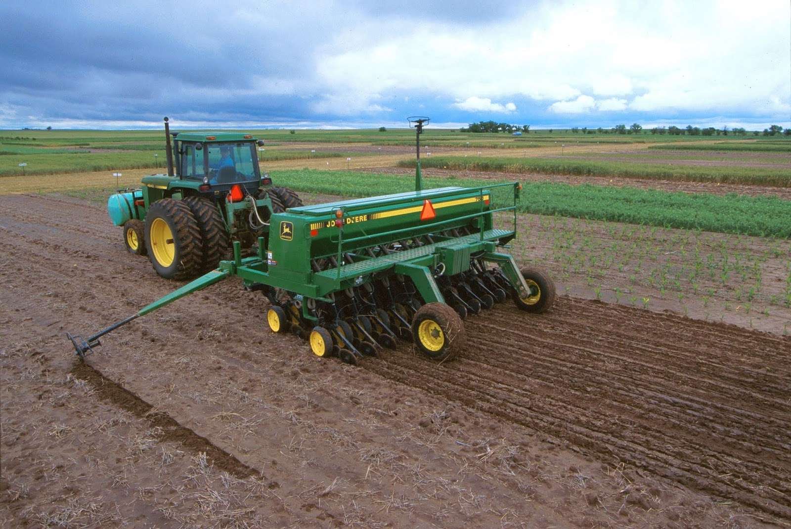 Wheat drilling. Photo by Post Rock Extension District&nbsp;