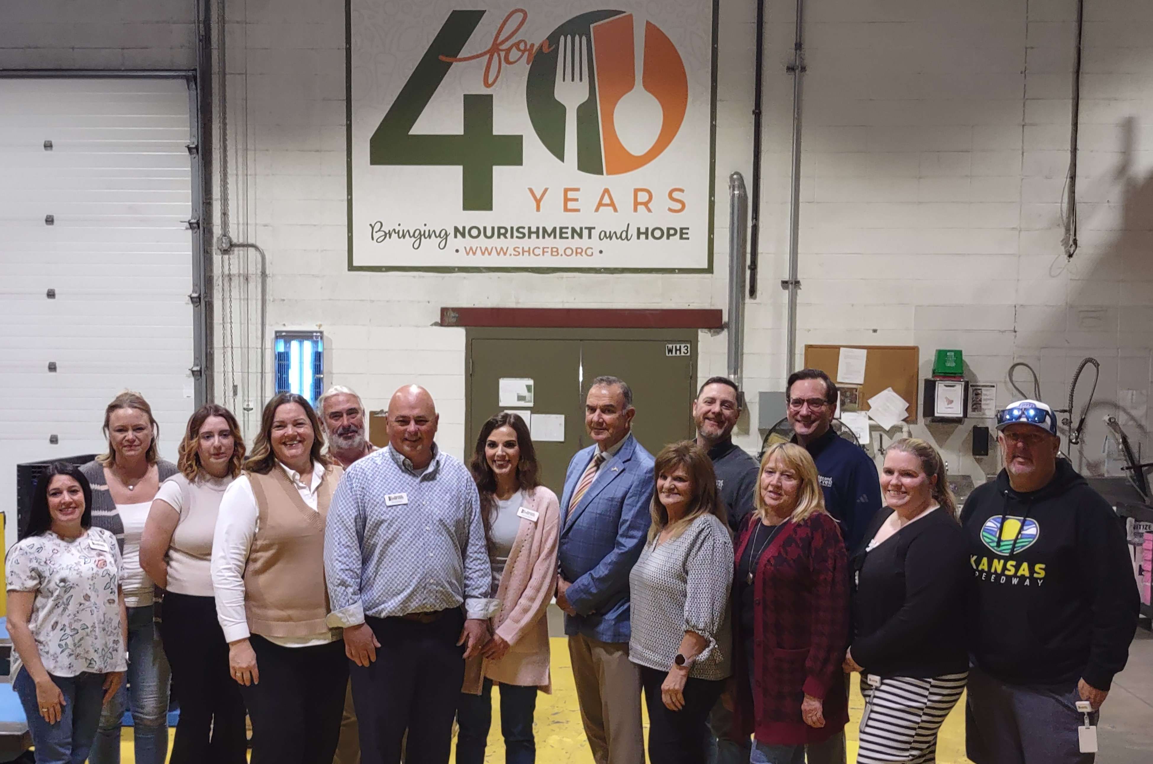 Kehoe, with the Second Harvest Board and Staff.