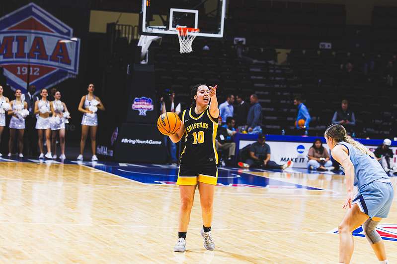 Mia Morel, last season's MIAA Newcomer of the Year, returns to the Missouri Western State University Griffon women's basketball team after testing the transfer portal and is ready to help lead a Griffons team filled with 10 newcomers/ Photo courtesy of MoWest Athletics