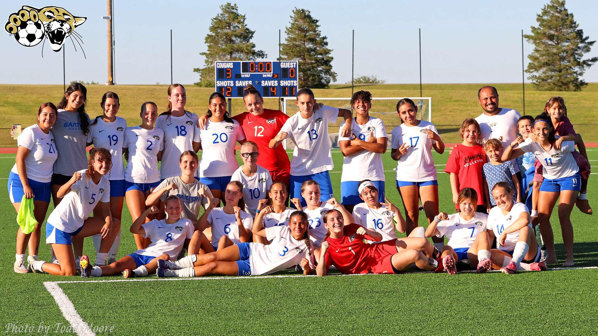 Barton women's soccer celebrates 3-0 win hosting Garden City (BartonSports.com)