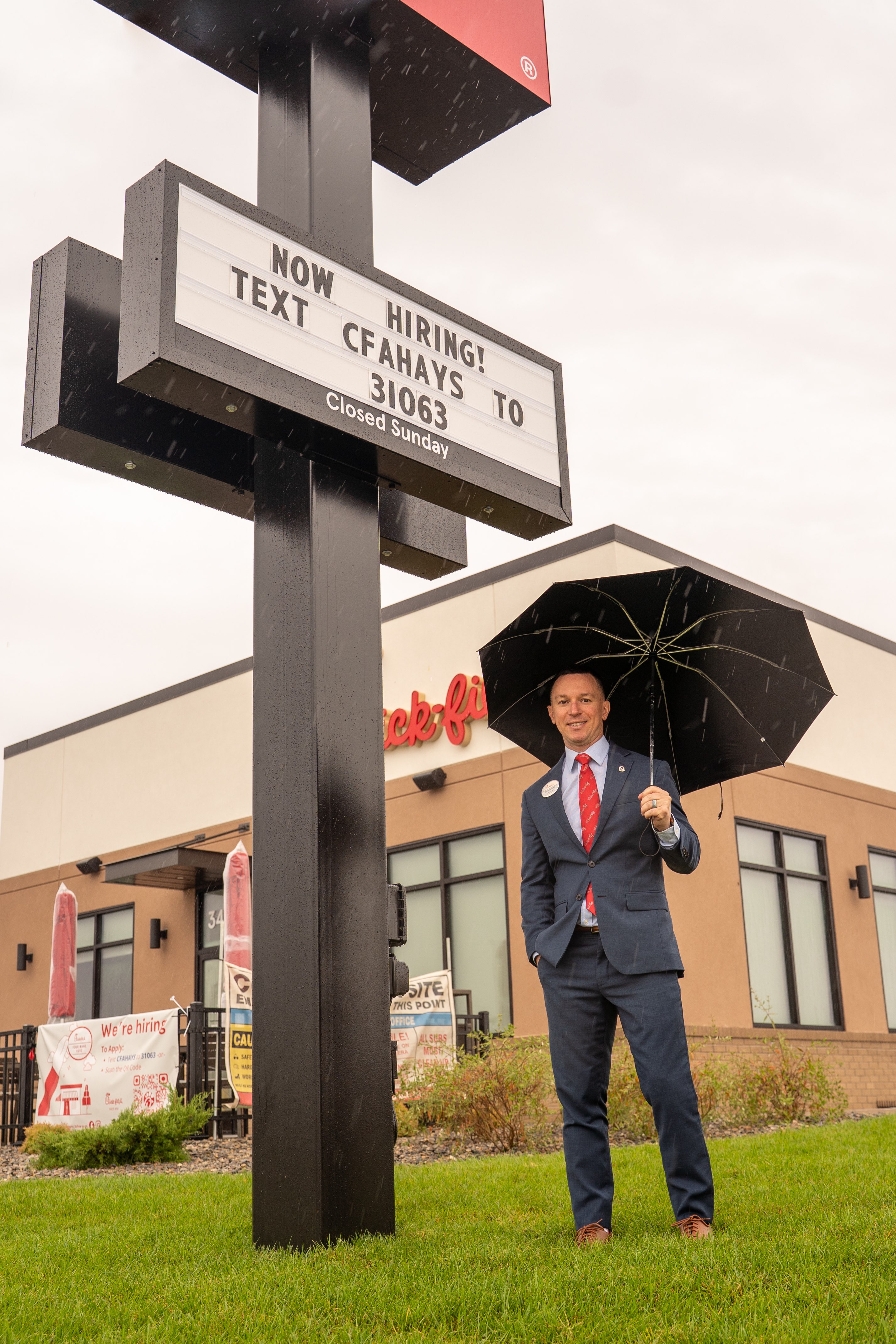Brett Pennell , local owner-operator, outside restaurant. Courtesy photo