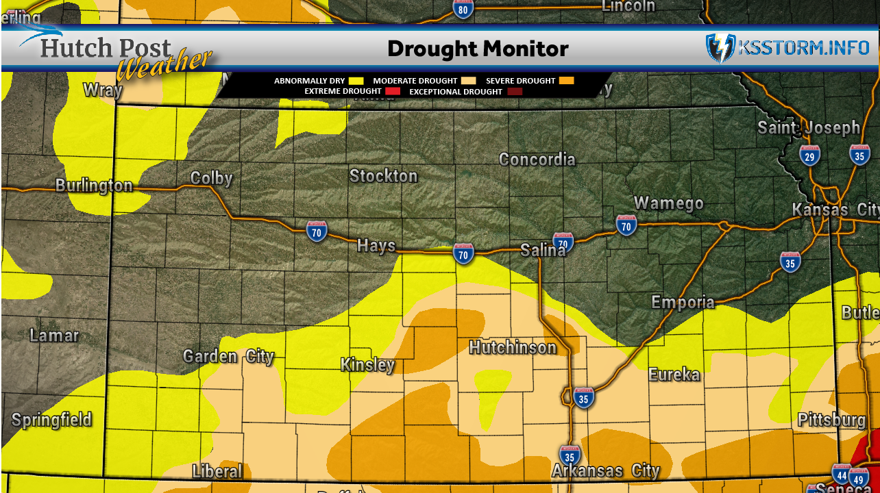 Kansas Drought Monitor - Oct. 6, 2026 - Map data courtesy of National Drought Mitigation Center