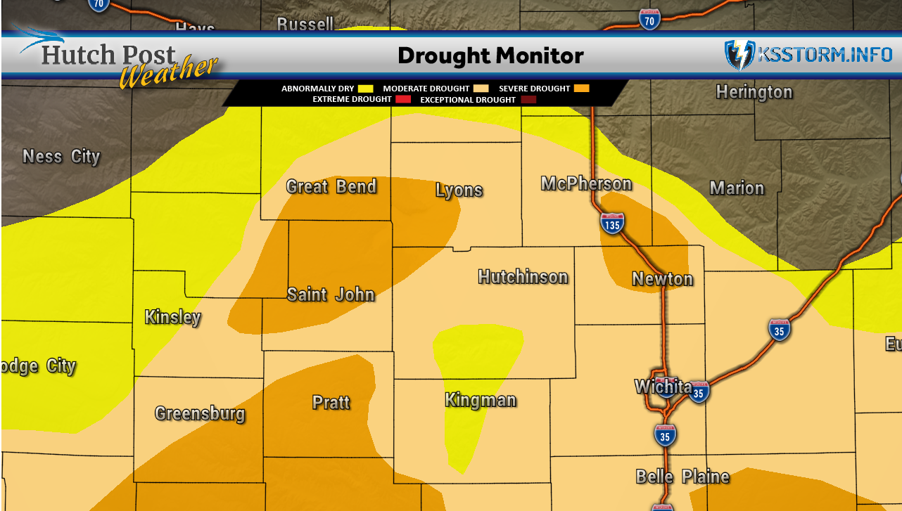 Hutch Post area Drought Monitor - Oct. 6, 2026 - Map data courtesy of National Drought Mitigation Center