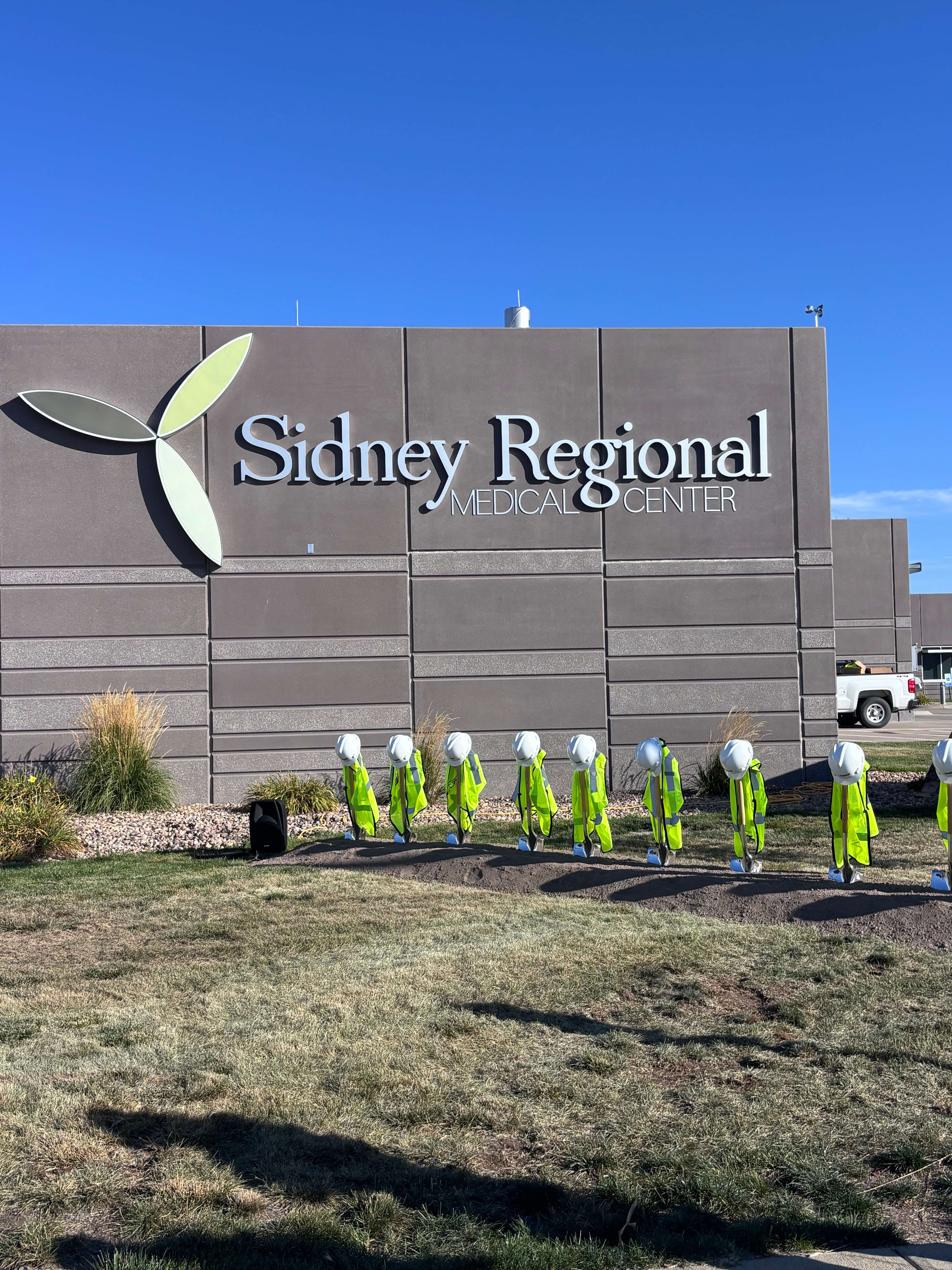 Sidney Regional Medical Center held a ground breaking ceremony Thursday, October 8, 2026 for the new cancer care center set to open in 2028. (Allison Peck | The Post)