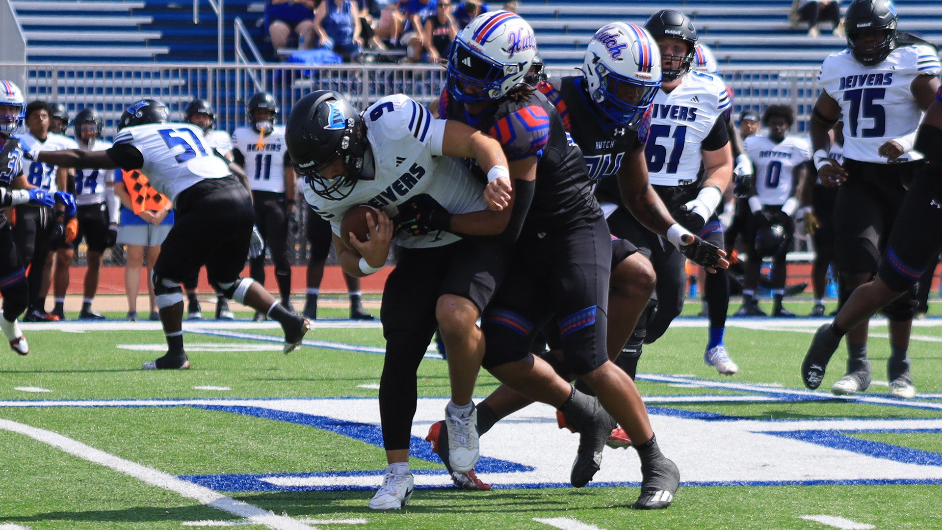 The No. 1-ranked Blue Dragons take on the Independence Pirates in a Noon kickoff on Saturday at Gowans Stadium (Jacey Combs/Blue Dragon Sports Information)